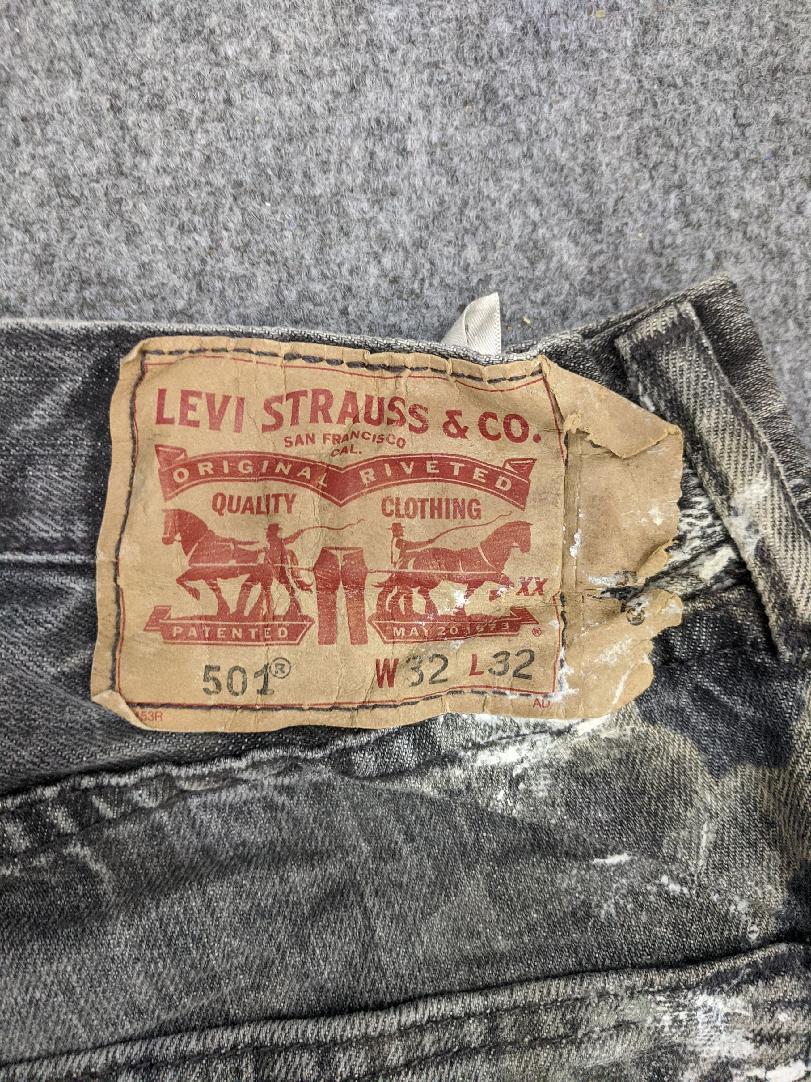 Levi's Vintage Levis 501 Distressed Jeans DP0691 Size US 32 / EU 48 - 13 Thumbnail