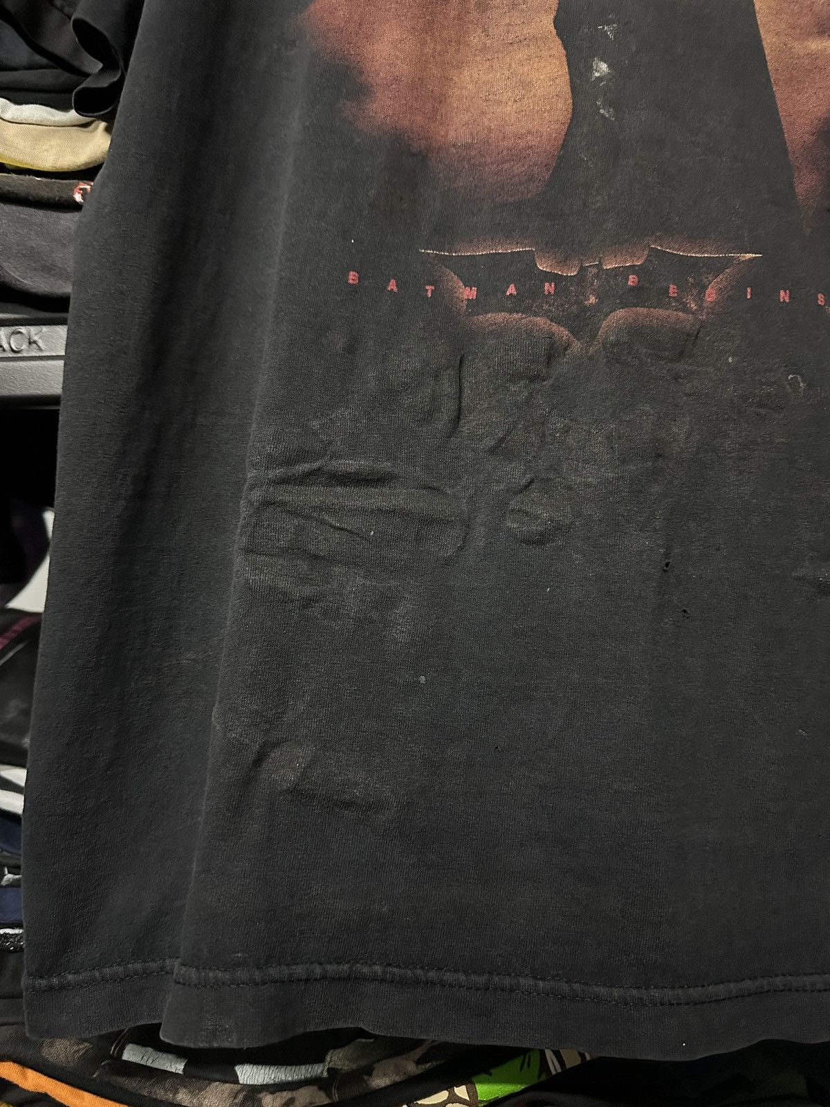 DC Comics × Vintage Vintage Distressed Batman Begins Promo Sun Faded Tee Size US XL / EU 56 / 4 - 7 Thumbnail