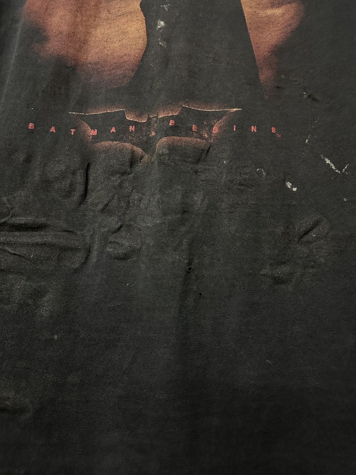DC Comics × Vintage Vintage Distressed Batman Begins Promo Sun Faded Tee Size US XL / EU 56 / 4 - 9 Thumbnail