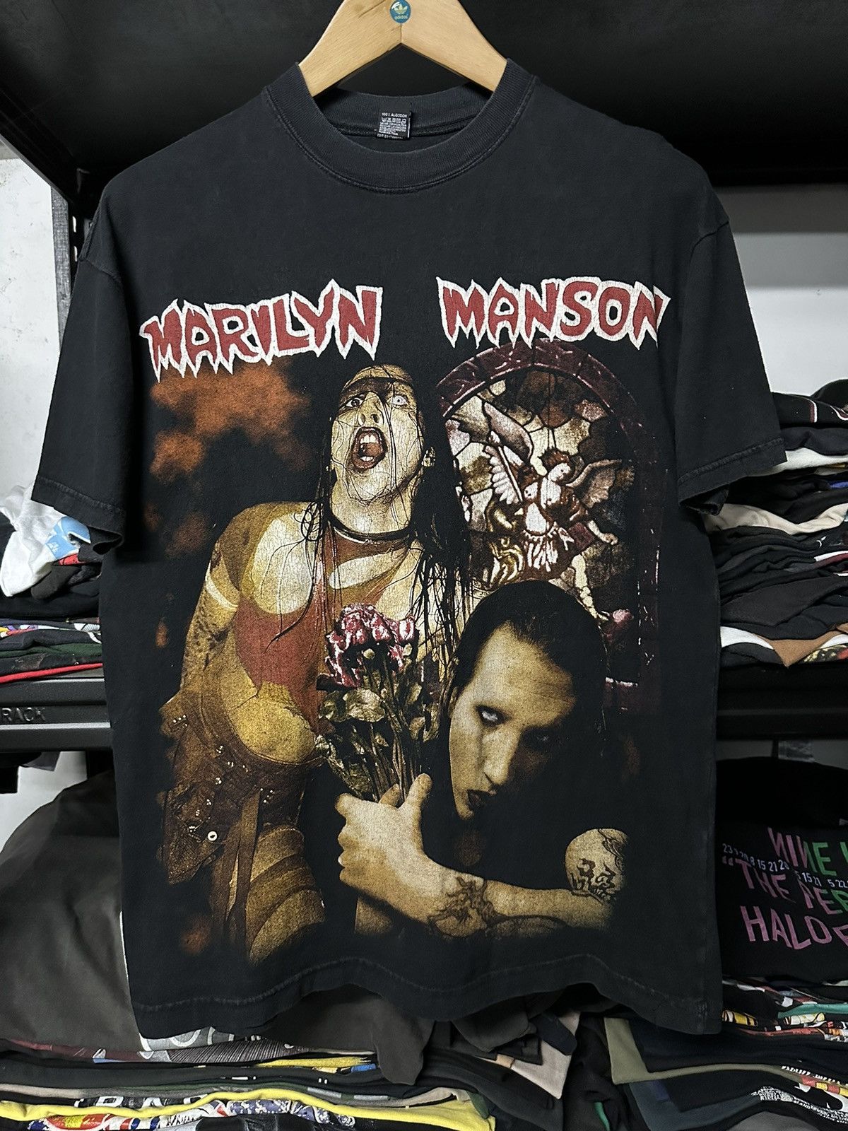 Vintage Rare Vintage 90s Marilyn Manson Faded Tee | Grailed