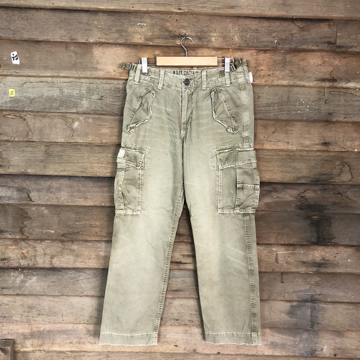 American Eagle Outfitters American Eagle Grey Multipocket Tactical Cargo Pants #A123 Size US 29 - 1 Thumbnail