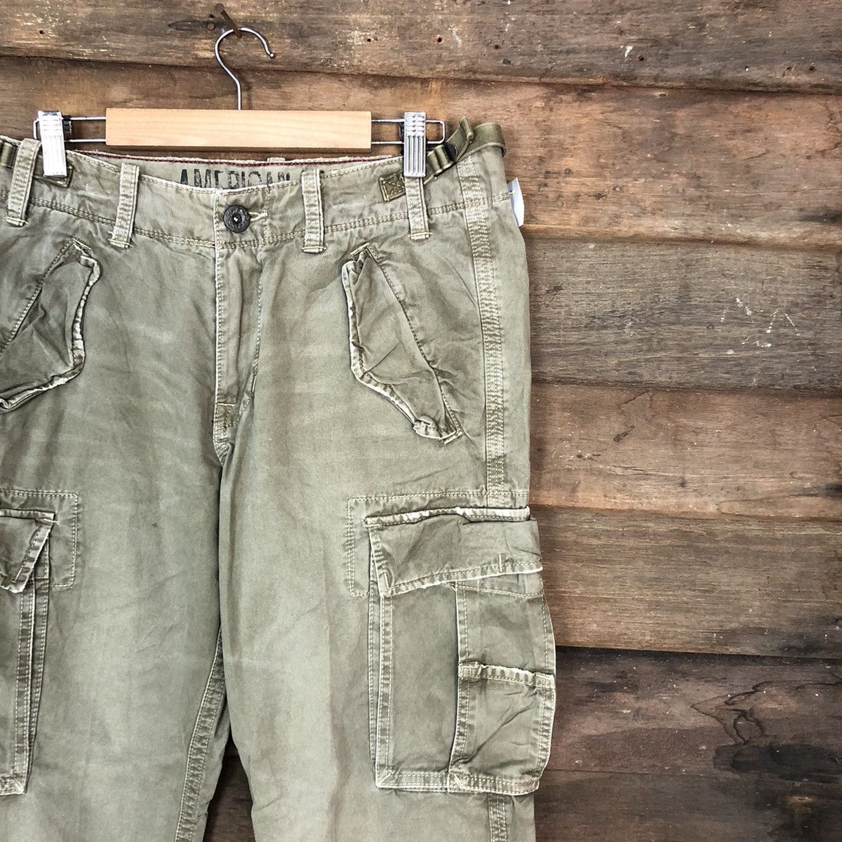 American Eagle Outfitters American Eagle Grey Multipocket Tactical Cargo Pants #A123 Size US 29 - 5 Thumbnail
