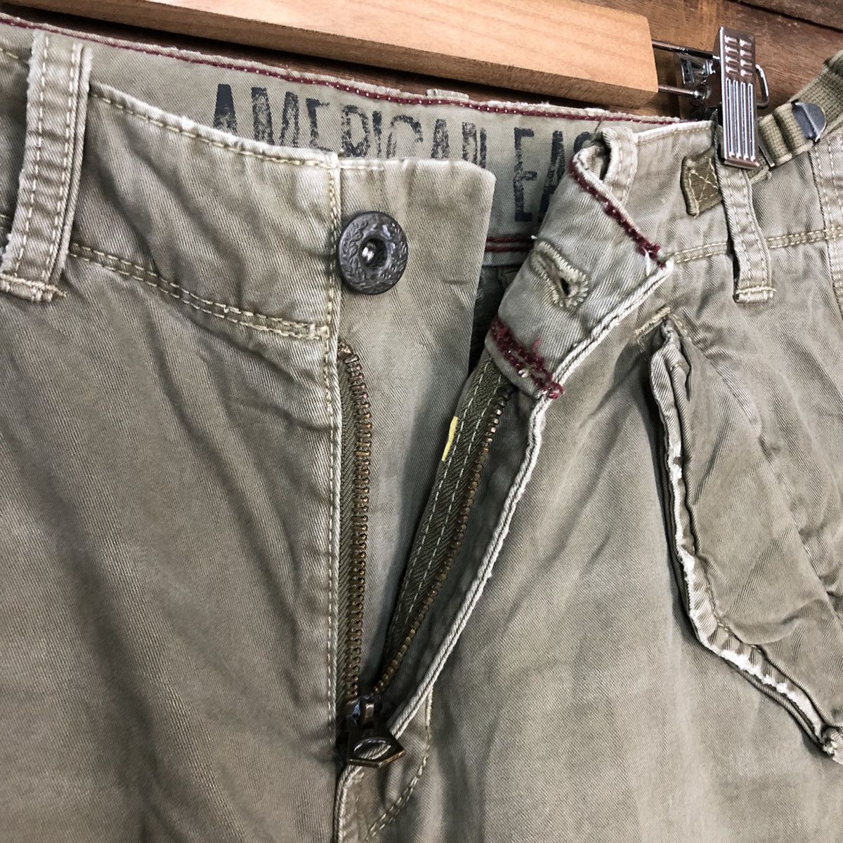 American Eagle Outfitters American Eagle Grey Multipocket Tactical Cargo Pants #A123 Size US 29 - 7 Thumbnail