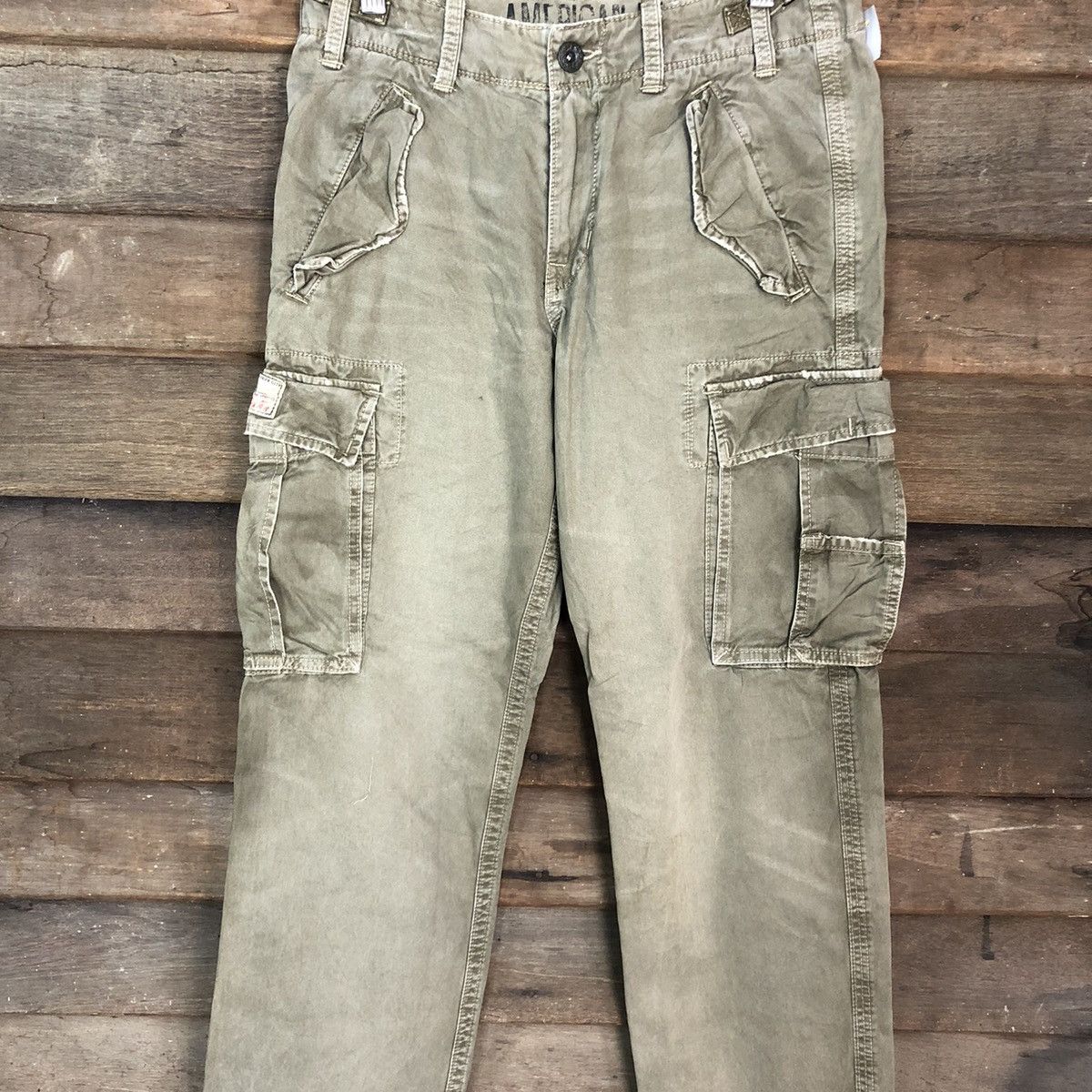 American Eagle Outfitters American Eagle Grey Multipocket Tactical Cargo Pants #A123 Size US 29 - 4 Thumbnail