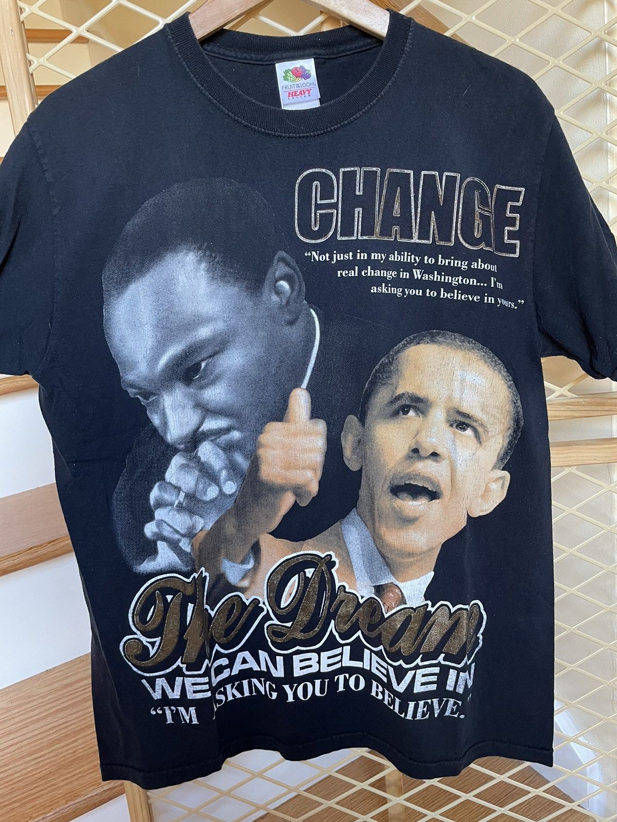 Vintage y2k MLK jr and Obama campaign Black History tee Size US M / EU 48-50 / 2 - 1 Preview