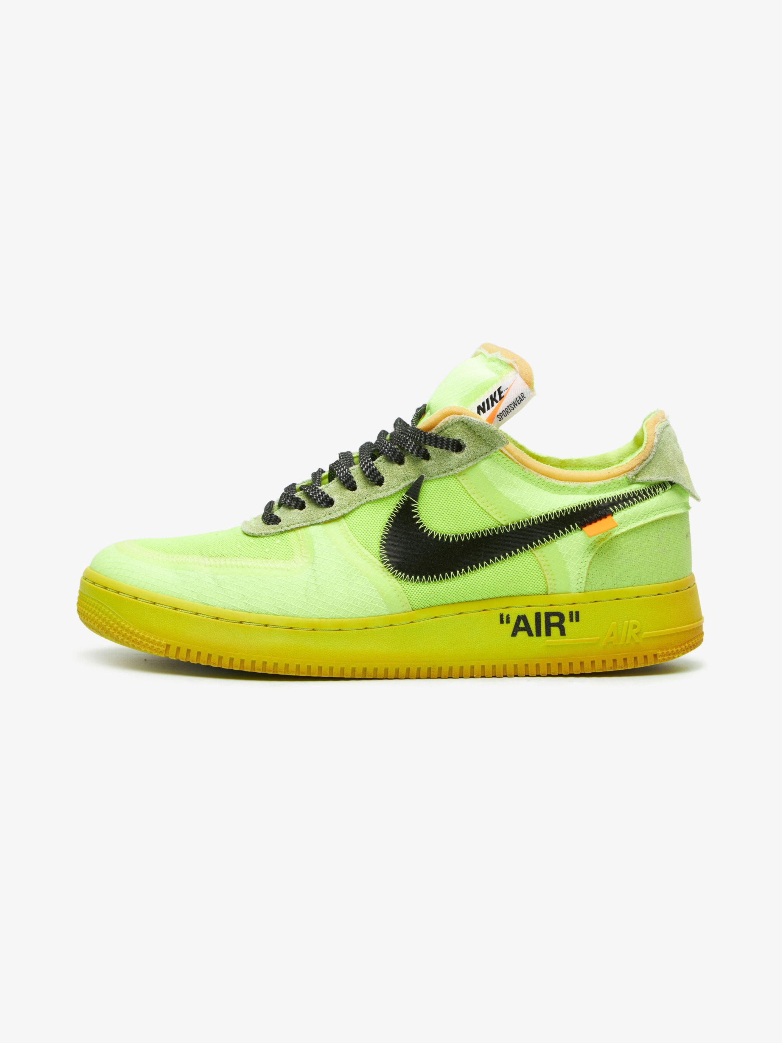 The Ten Acid Green Air Force 1 Low Sneakers