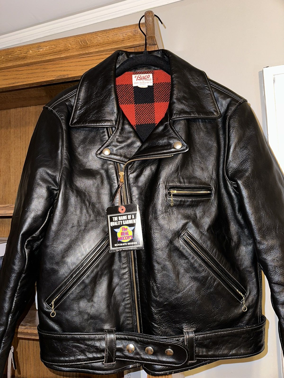 The Real McCoy's Buco JH-1 Horsehide Leather Jacket Size US M / EU 48-50 / 2 - 5 Thumbnail