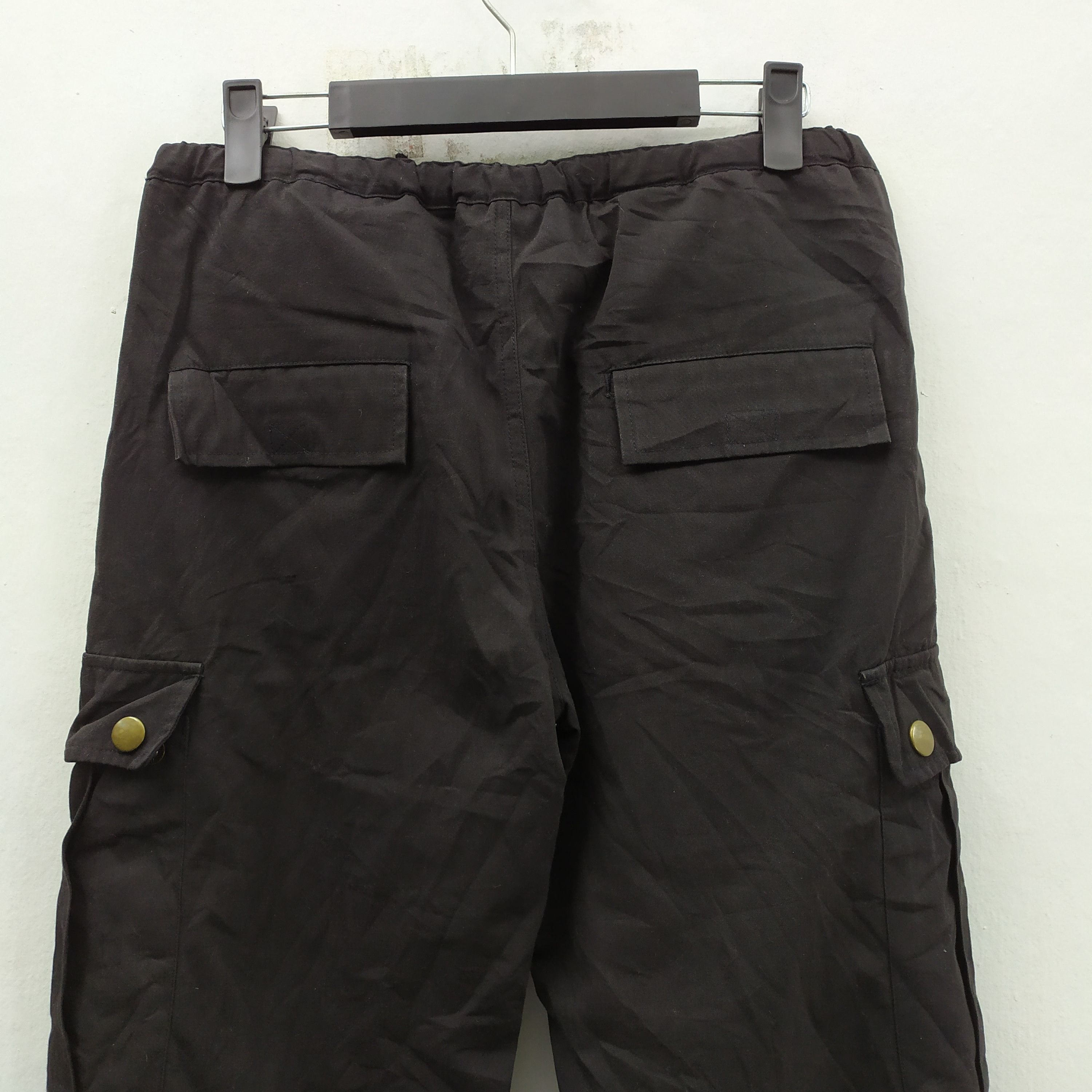 Japanese Brand TRIPLE YUND BLACK CARGO PANTS/TACTICAL PANTS Size US 26 / EU 42 - 15 Thumbnail