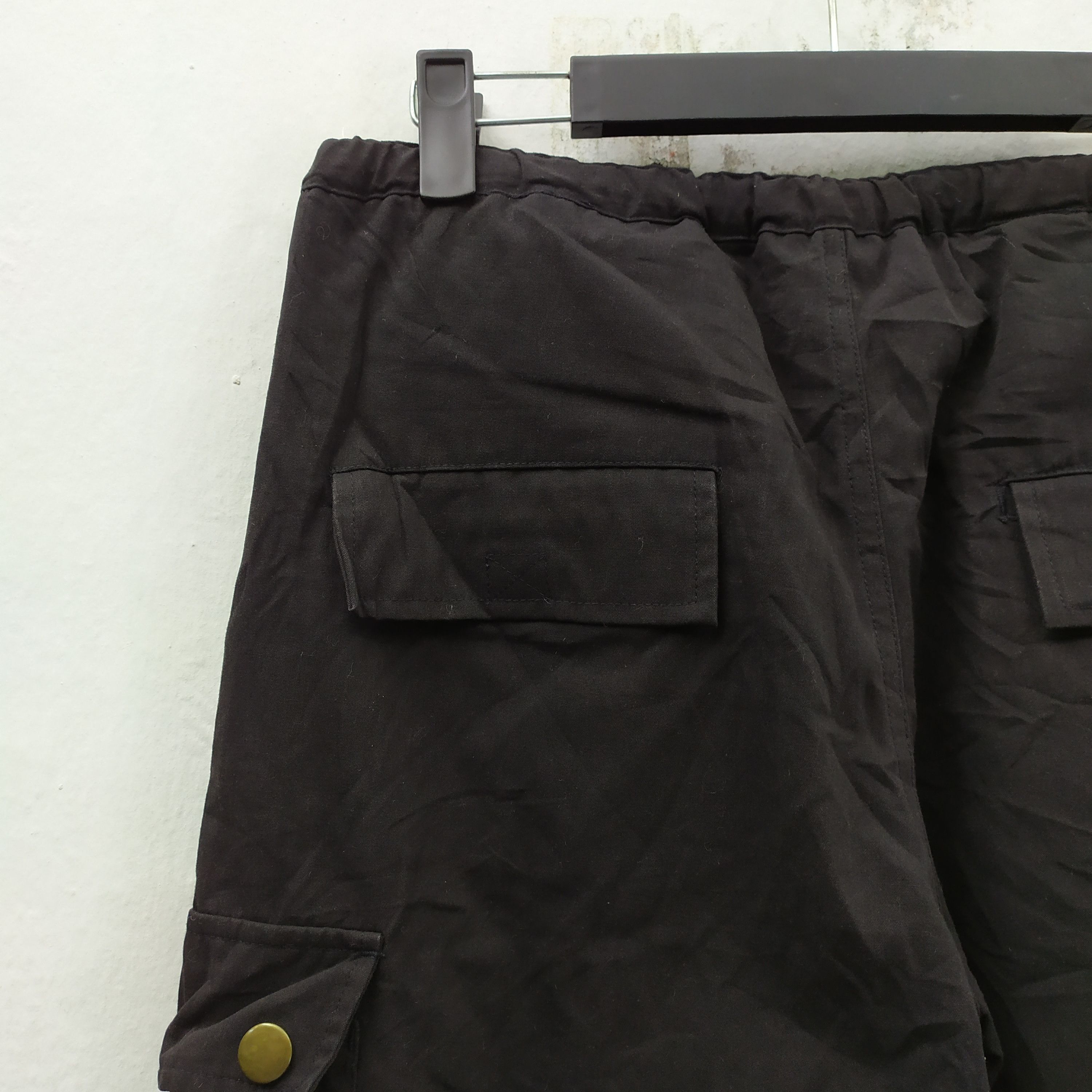 Japanese Brand TRIPLE YUND BLACK CARGO PANTS/TACTICAL PANTS Size US 26 / EU 42 - 14 Thumbnail