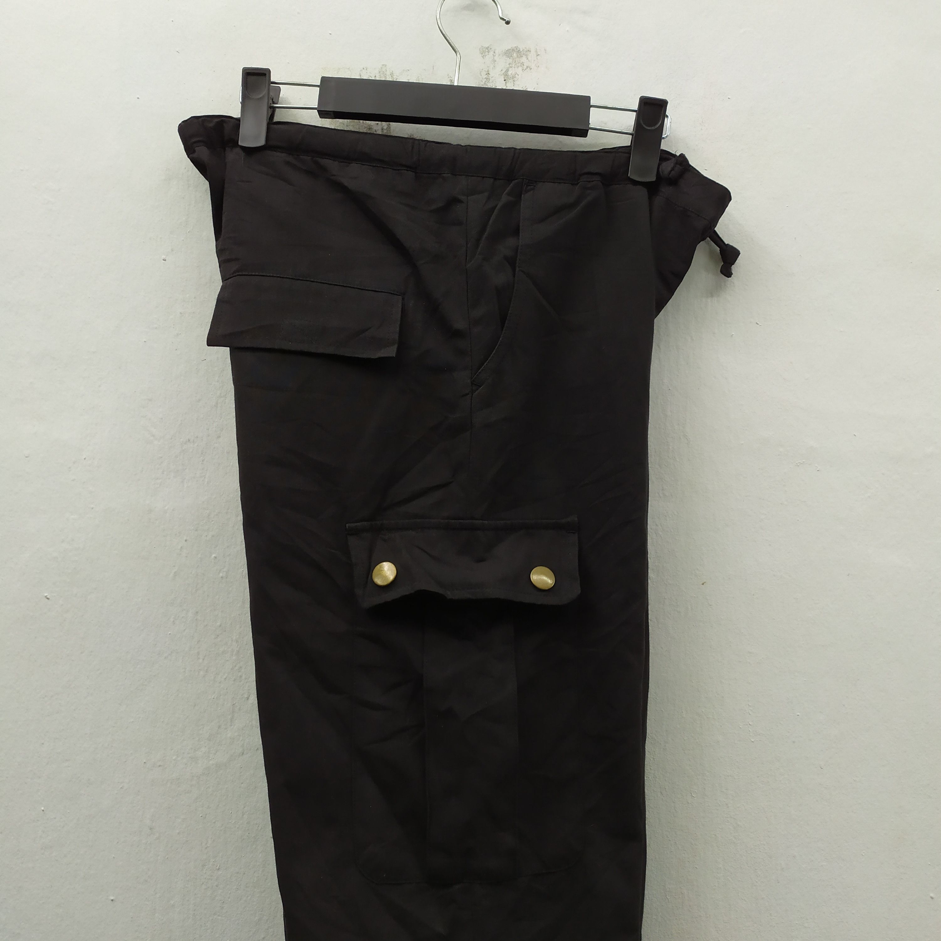 Japanese Brand TRIPLE YUND BLACK CARGO PANTS/TACTICAL PANTS Size US 26 / EU 42 - 8 Thumbnail