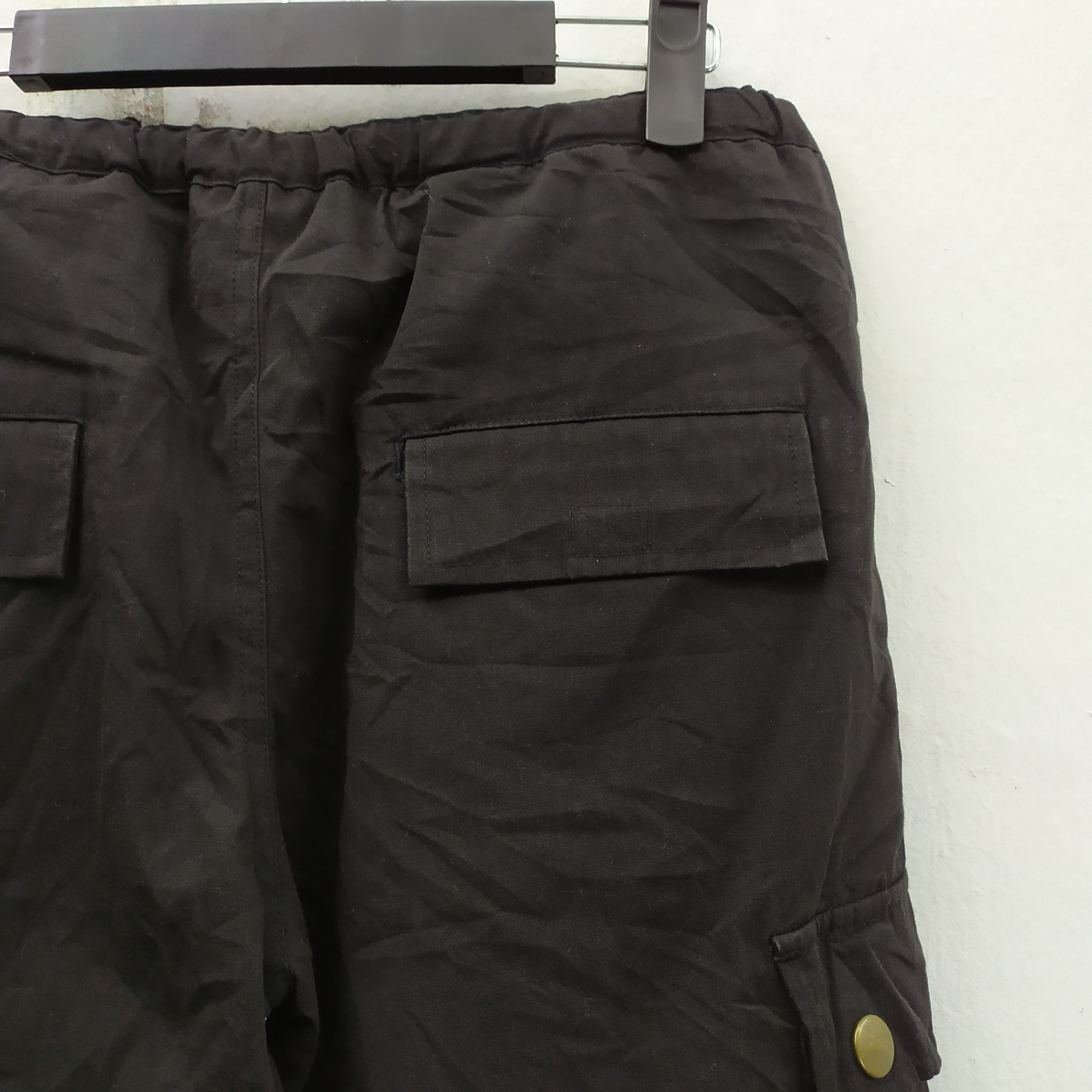 Japanese Brand TRIPLE YUND BLACK CARGO PANTS/TACTICAL PANTS Size US 26 / EU 42 - 13 Thumbnail