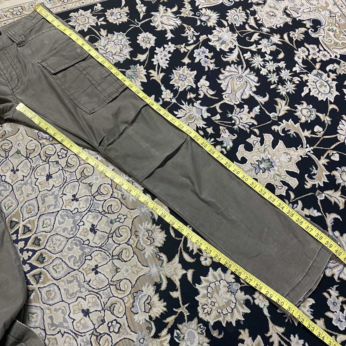 Japanese Brand Japanese Brand ROSSO Cargo Flare Pants Zipper Size 29" - 21 Thumbnail