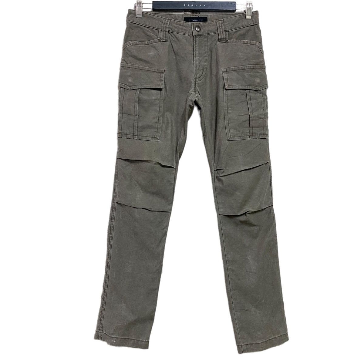 Japanese Brand Japanese Brand ROSSO Cargo Flare Pants Zipper Size 29" - 3 Thumbnail