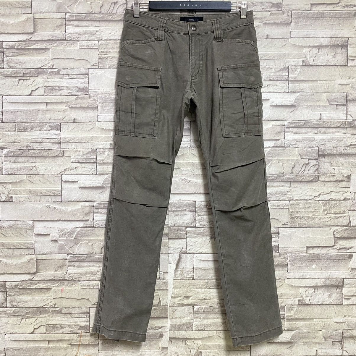 Japanese Brand Japanese Brand ROSSO Cargo Flare Pants Zipper Size 29" - 4 Thumbnail