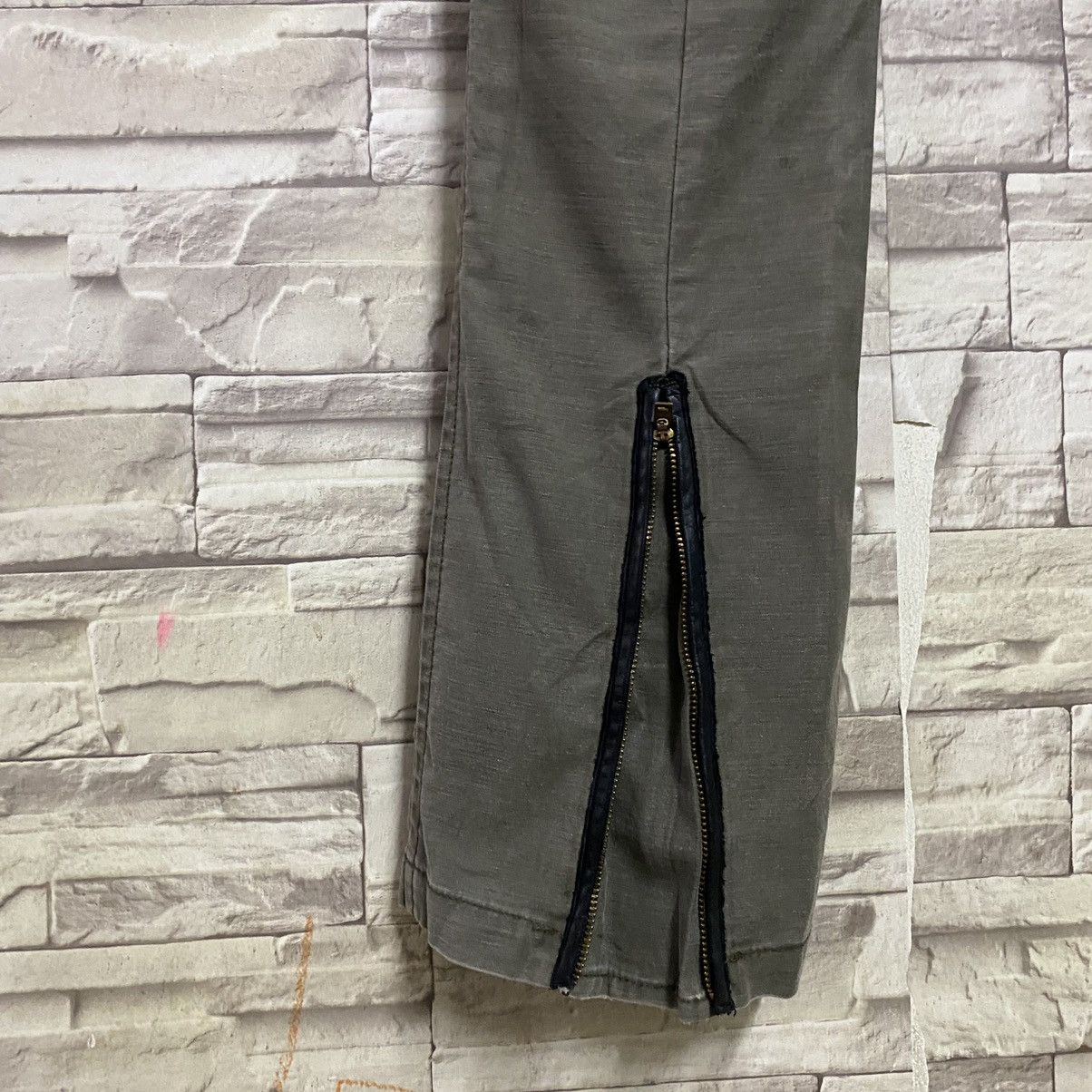 Japanese Brand Japanese Brand ROSSO Cargo Flare Pants Zipper Size 29" - 15 Thumbnail