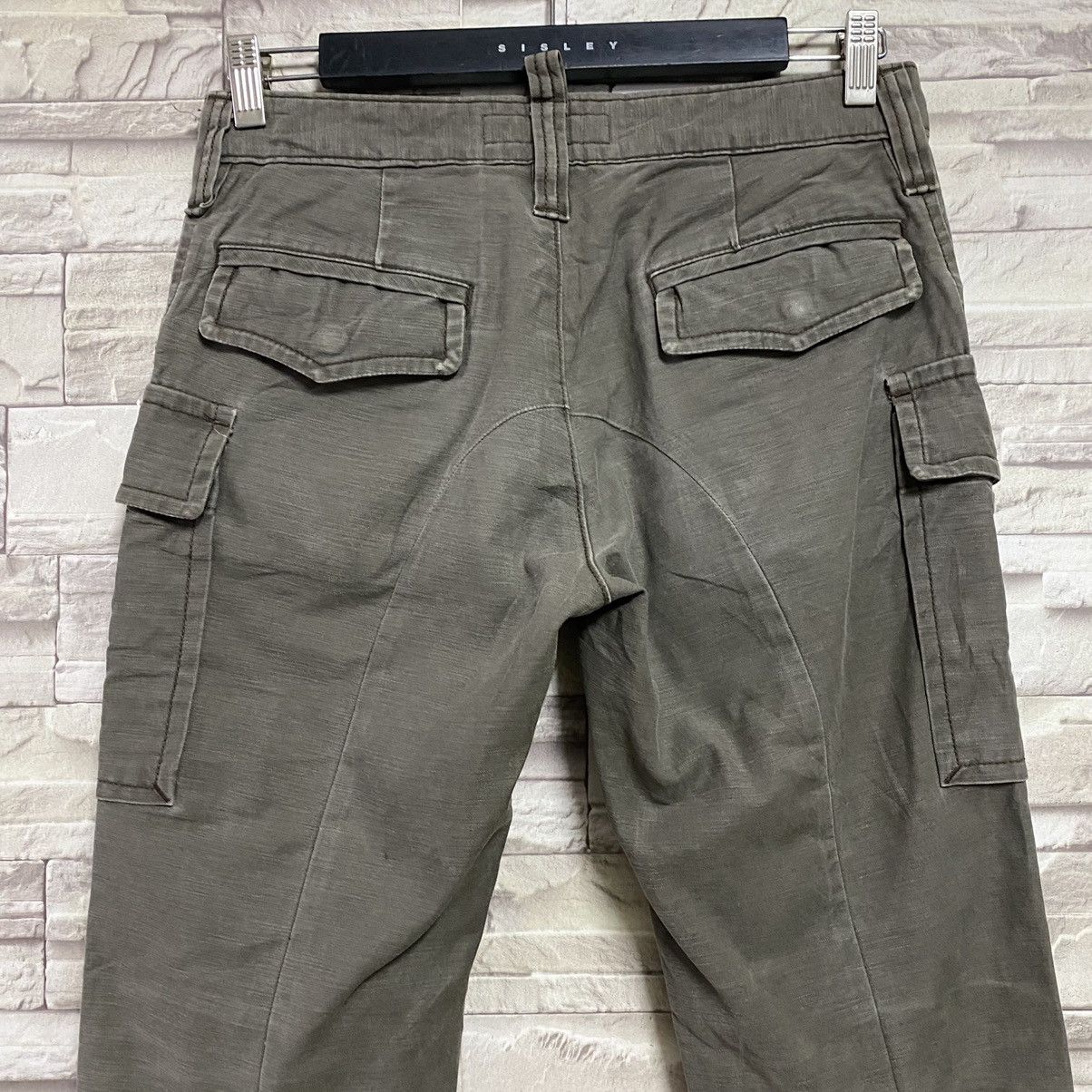 Japanese Brand Japanese Brand ROSSO Cargo Flare Pants Zipper Size 29" - 9 Thumbnail