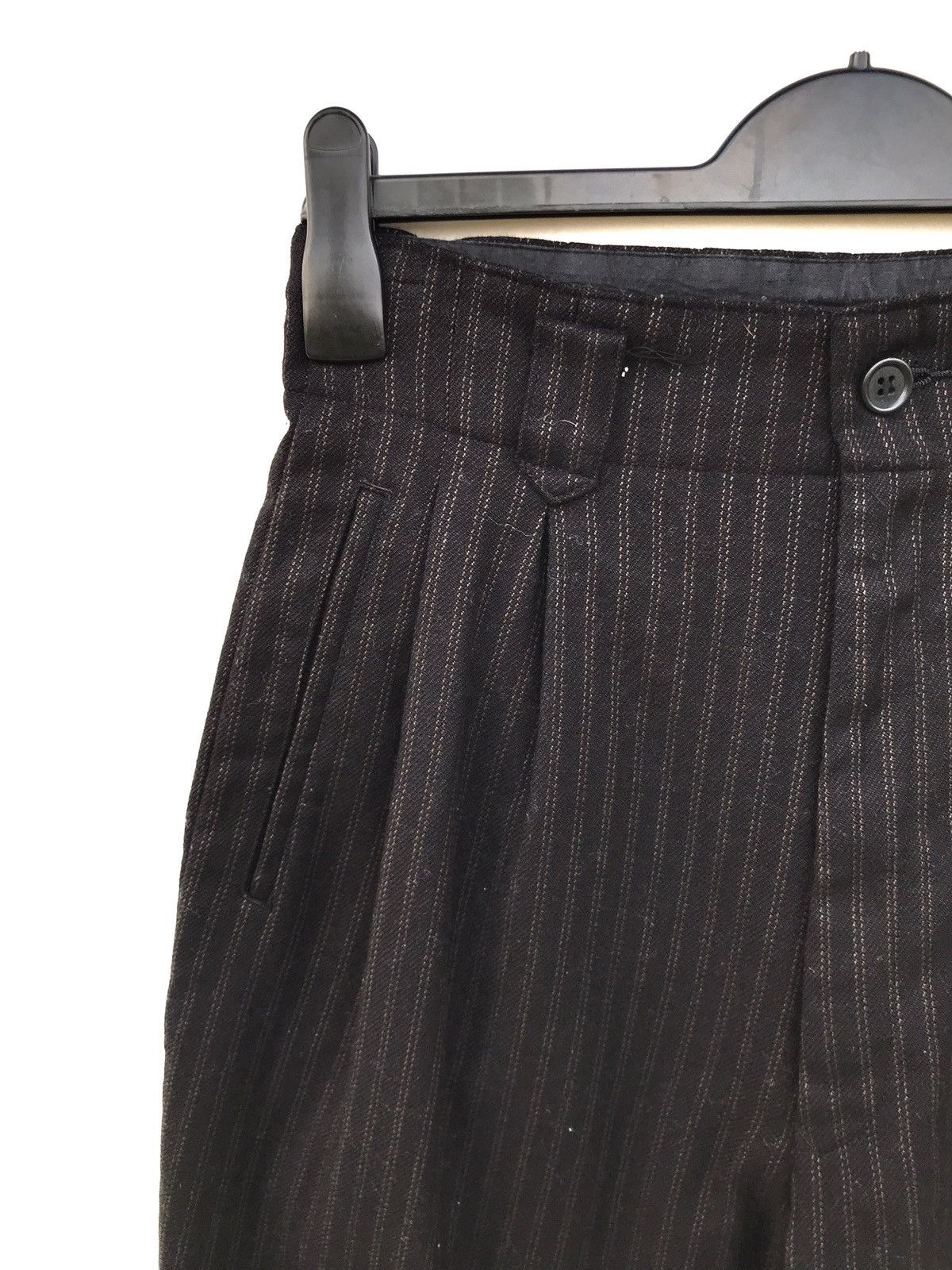 Japanese Brand Japanese Brand Ya Kuraudo Wool Stripes Yohji Yamamoto Style Size US 26 / EU 42 - 6 Thumbnail