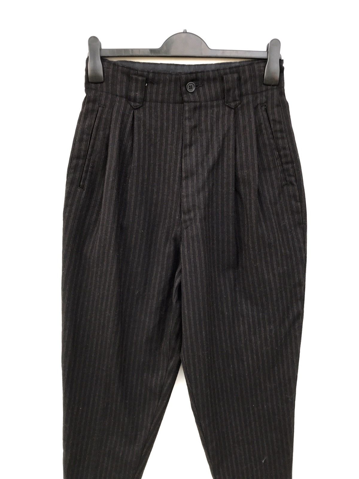Japanese Brand Japanese Brand Ya Kuraudo Wool Stripes Yohji Yamamoto Style Size US 26 / EU 42 - 3 Thumbnail