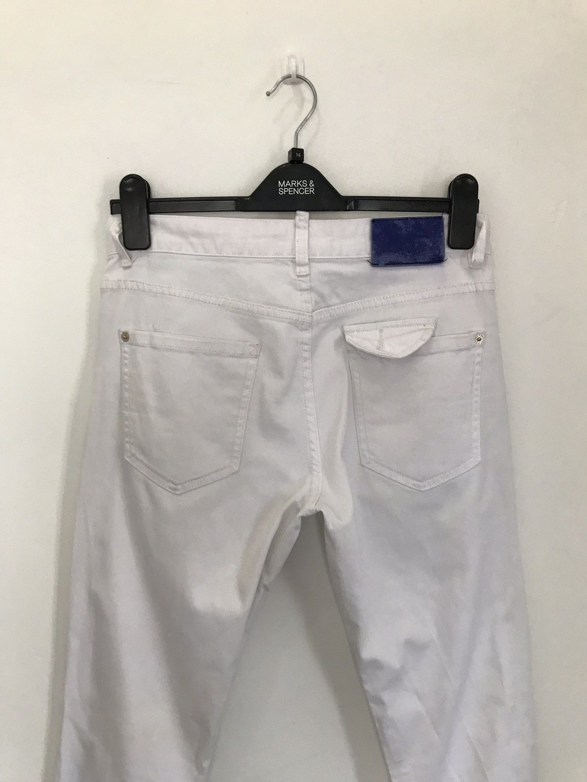 Dsquared2 Vintage Dsquared2 White Cotton Pants Nice Design Size US 30 / EU 46 - 4 Thumbnail