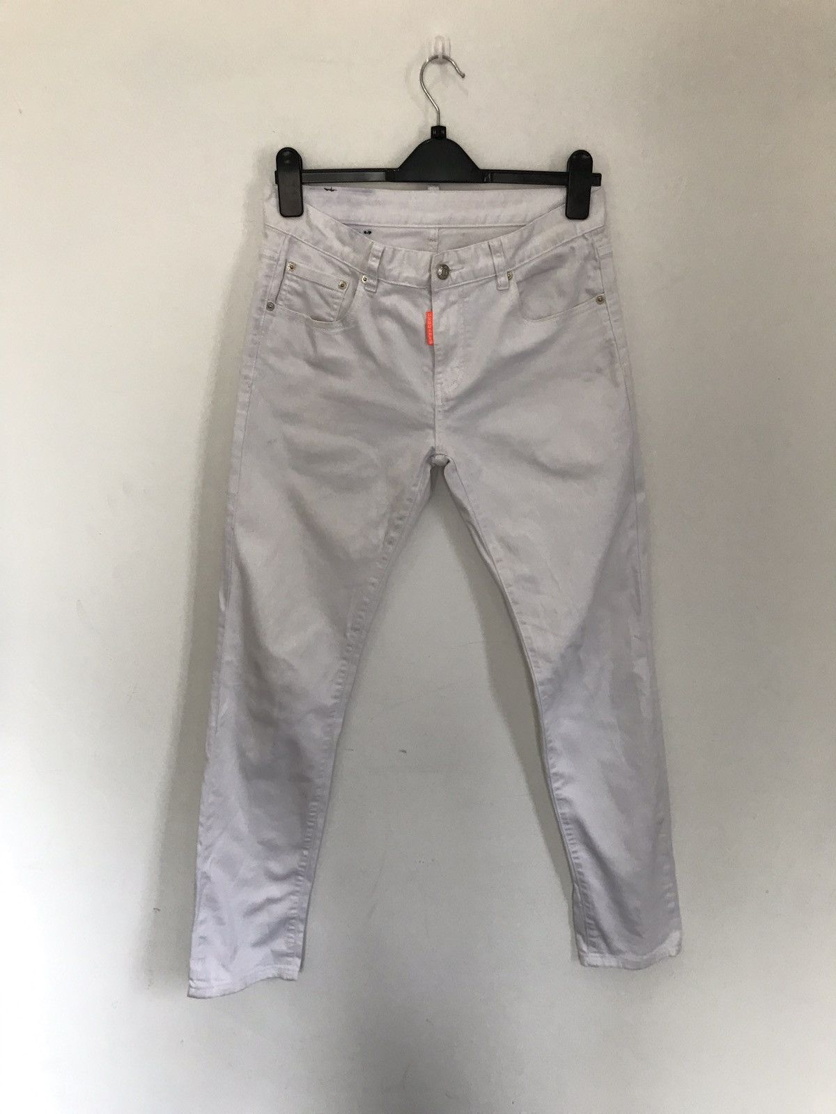 Dsquared2 Vintage Dsquared2 White Cotton Pants Nice Design Size US 30 / EU 46 - 2 Thumbnail