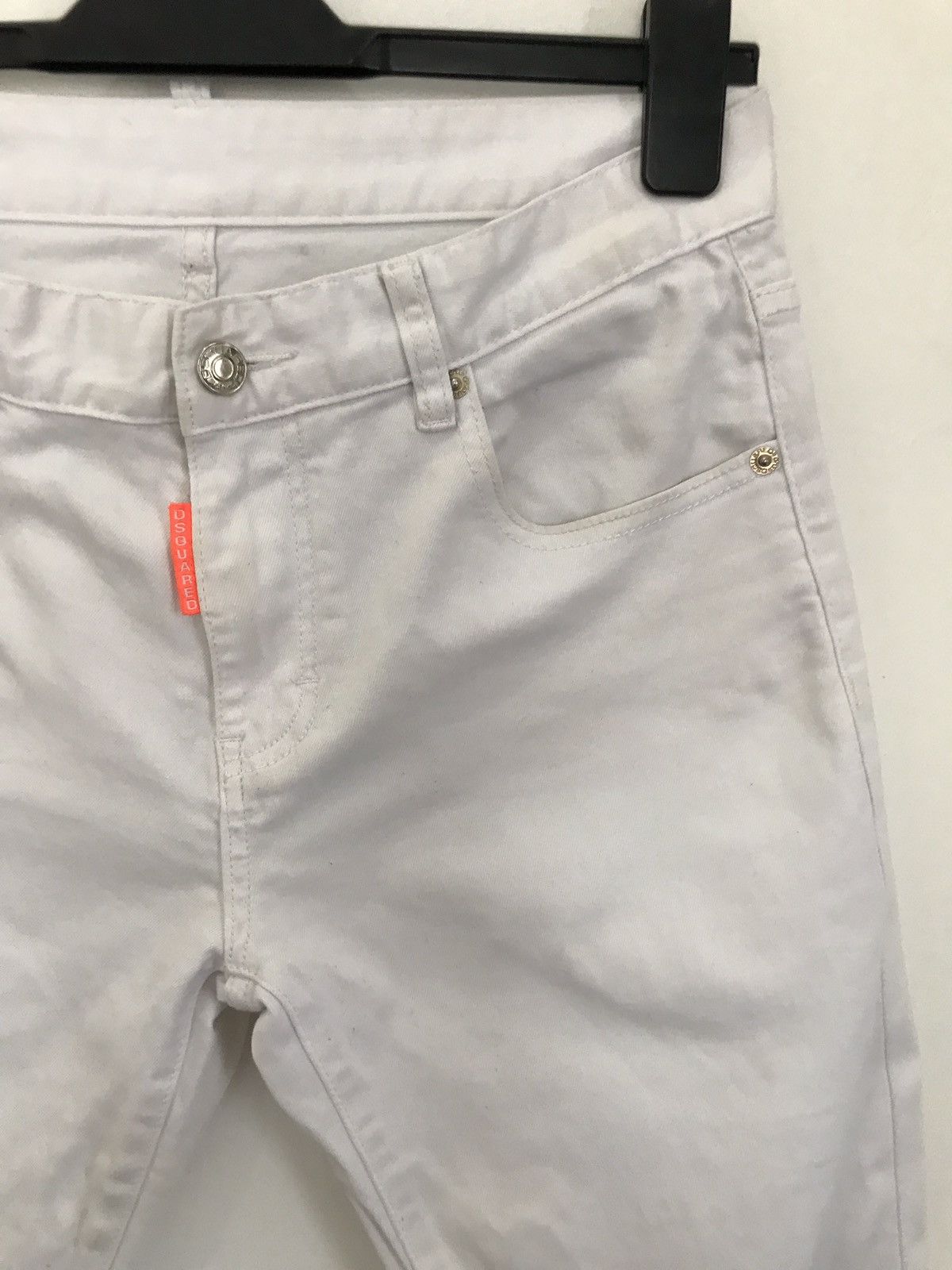 Dsquared2 Vintage Dsquared2 White Cotton Pants Nice Design Size US 30 / EU 46 - 6 Thumbnail