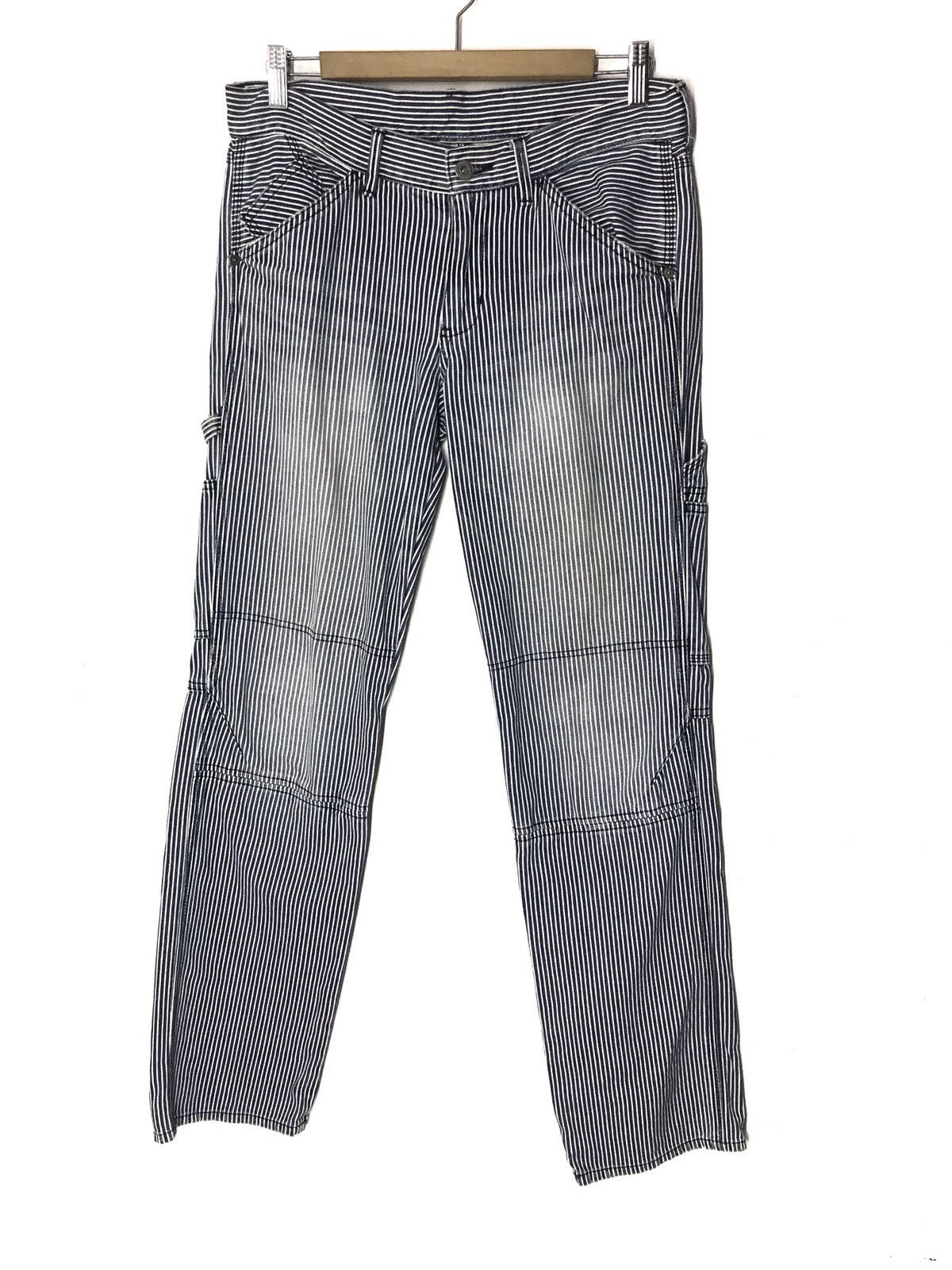 Japanese Brand × Takeo Kikuchi Japanese Brand TK Hickory Striped Carpenter Pants Size US 32 / EU 48 - 2 Thumbnail