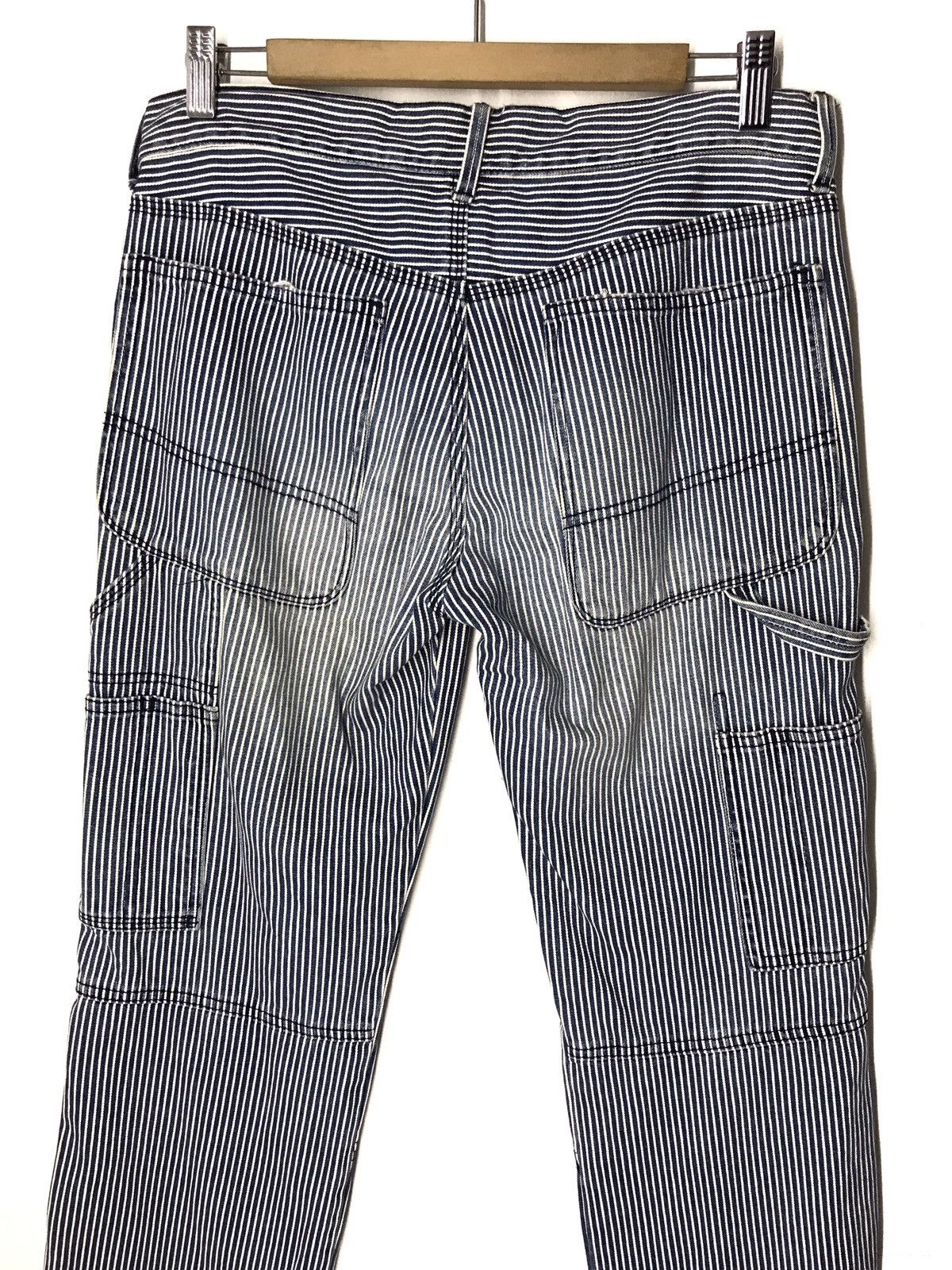Japanese Brand × Takeo Kikuchi Japanese Brand TK Hickory Striped Carpenter Pants Size US 32 / EU 48 - 4 Thumbnail