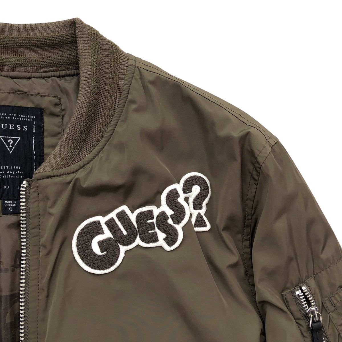 Guess Guess MA-1 Bomber Jacket With Patches Size US L / EU 52-54 / 3 - 3 Thumbnail