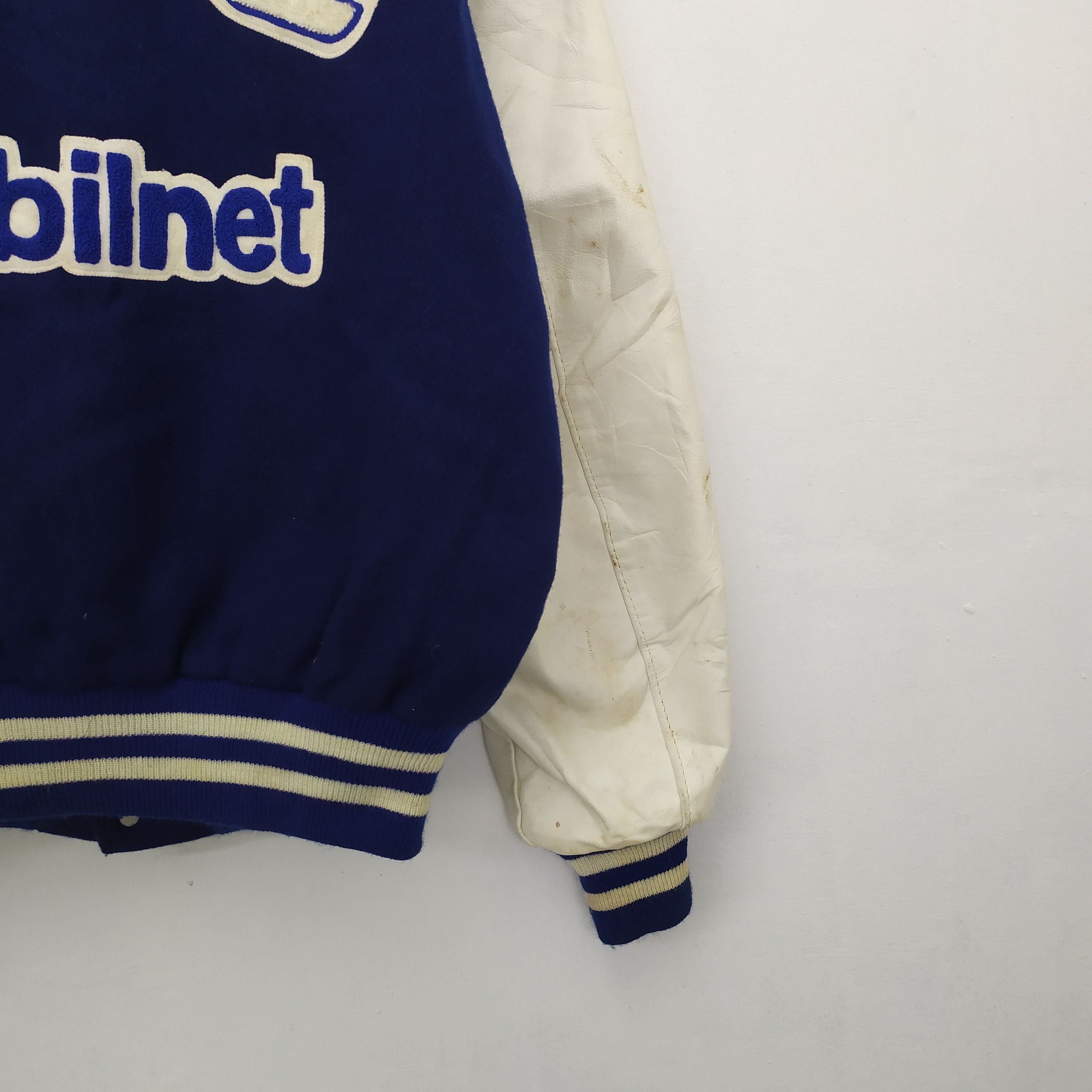 Delong DELONG GTE MOBILENET WOOL VARSITY JACKET LEATHER SLEEVE Size US M / EU 48-50 / 2 - 11 Thumbnail
