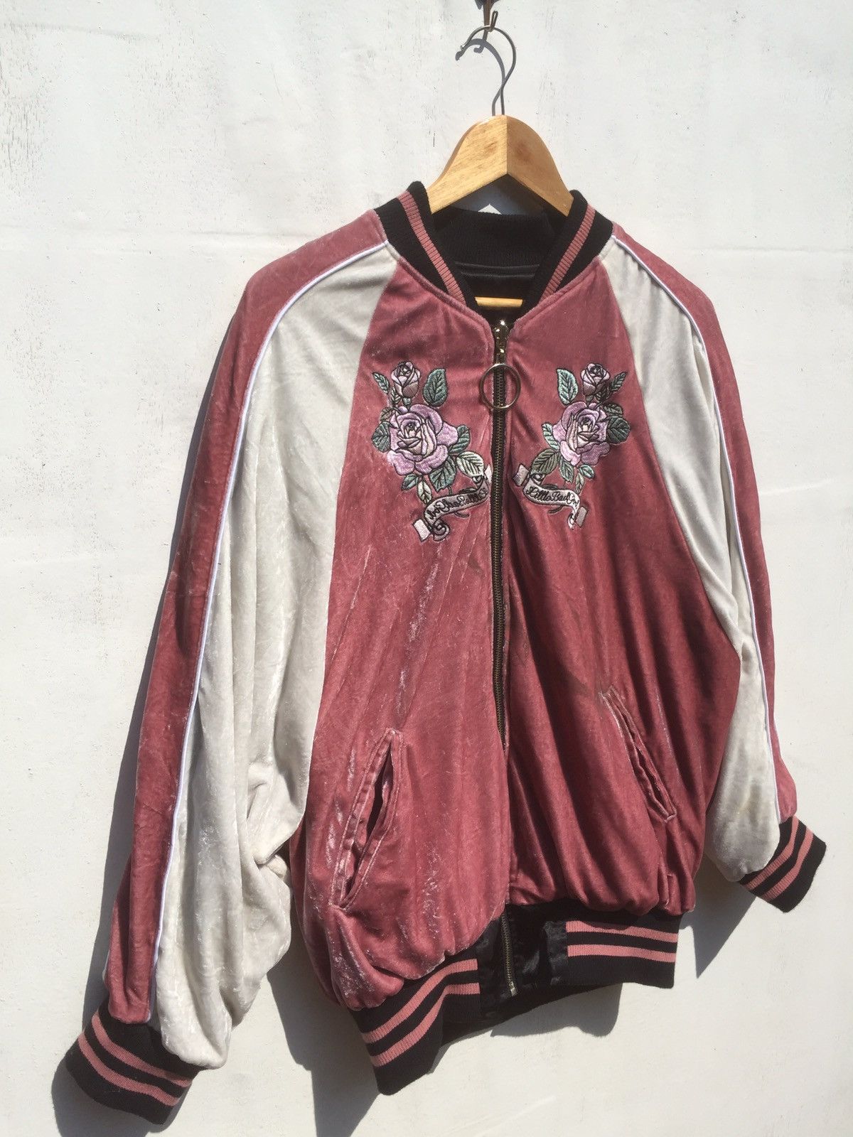 Japanese Brand Rare Souvenir Japanese design rose sukajan jacket /36 Size US M / EU 48-50 / 2 - 2 Thumbnail