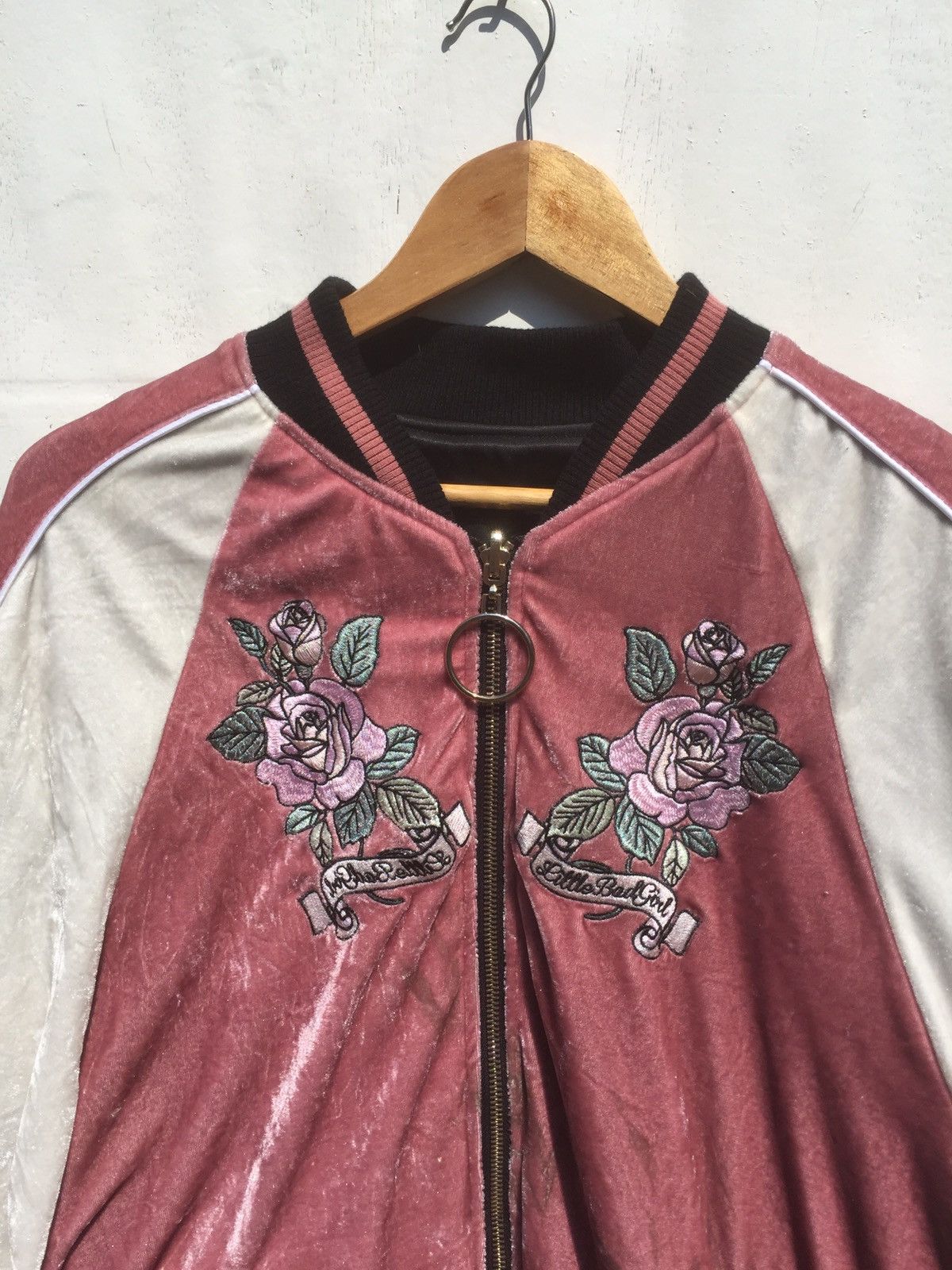 Japanese Brand Rare Souvenir Japanese design rose sukajan jacket /36 Size US M / EU 48-50 / 2 - 4 Thumbnail