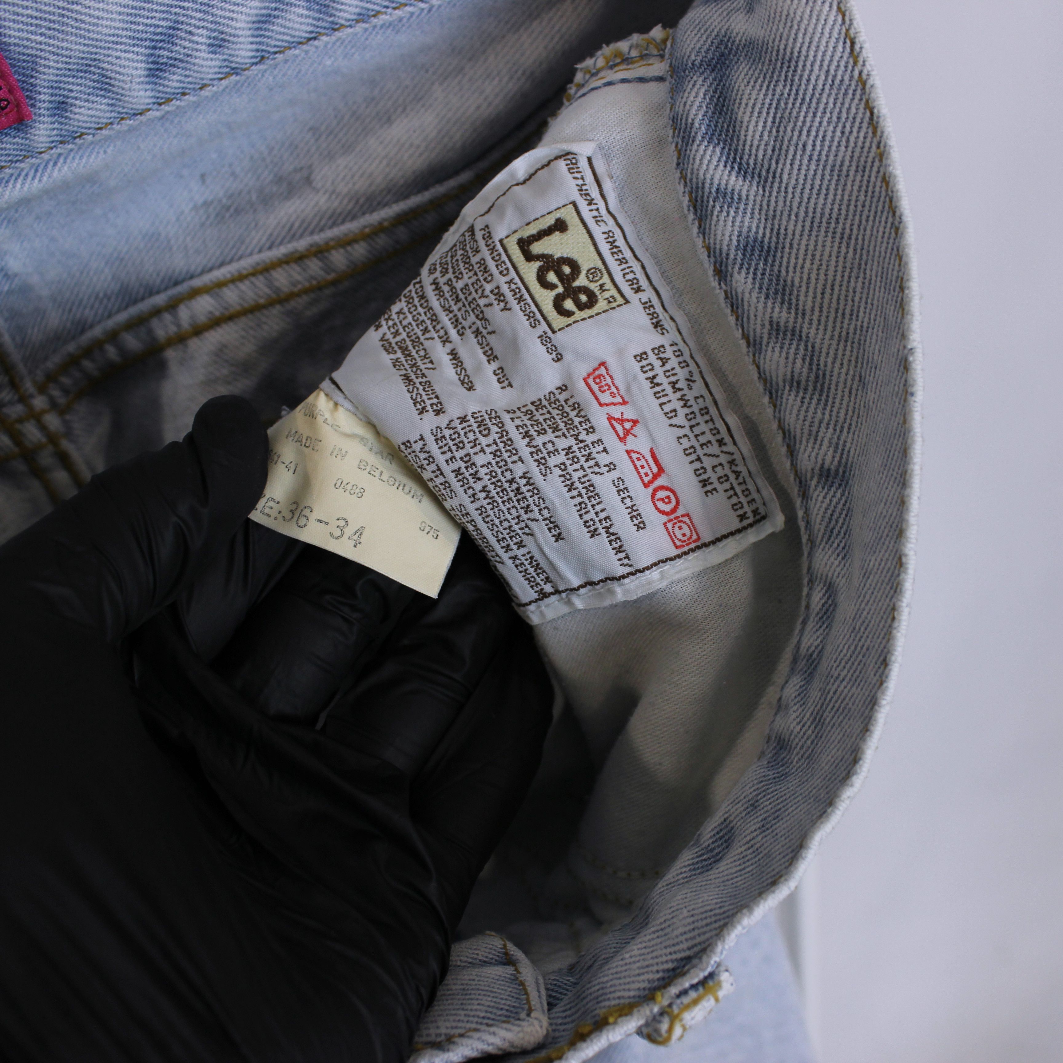 Denime Vintage Lee riders rough rare jeans Size US 34 / EU 50 - 9 Thumbnail
