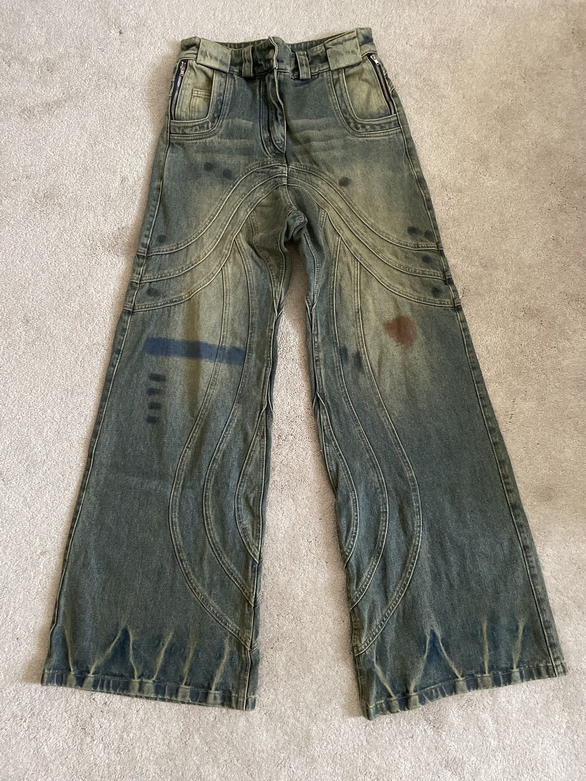 No Faith Studios NO FAITH STUDIOS WAVE HEAVY DENIM SIZE 30 | Grailed