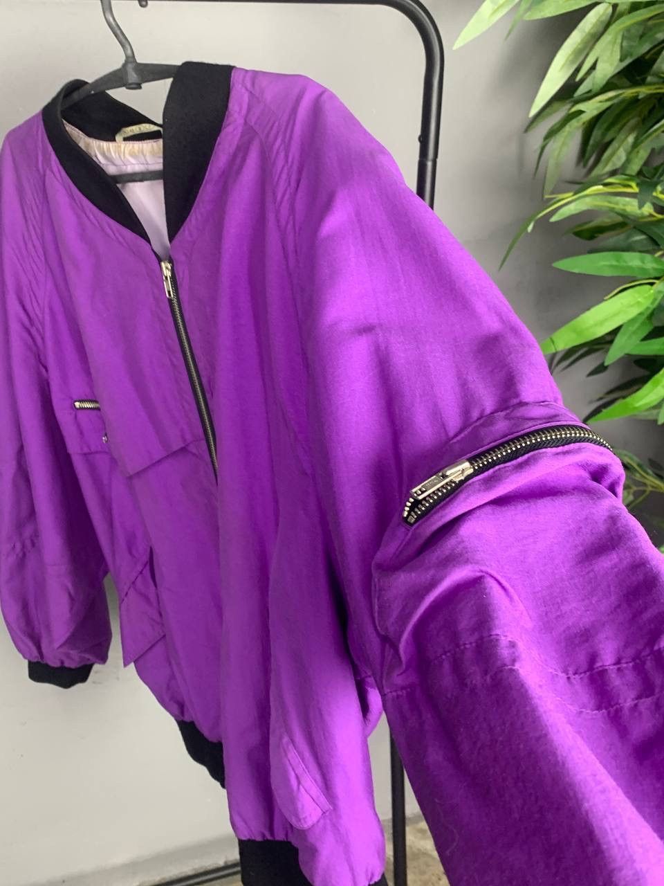 Vintage 1980s ARCHIVE BONDAGE RARE AWESOME BOXY BOMBER - № 2171 Size US XL / EU 56 / 4 - 4 Thumbnail