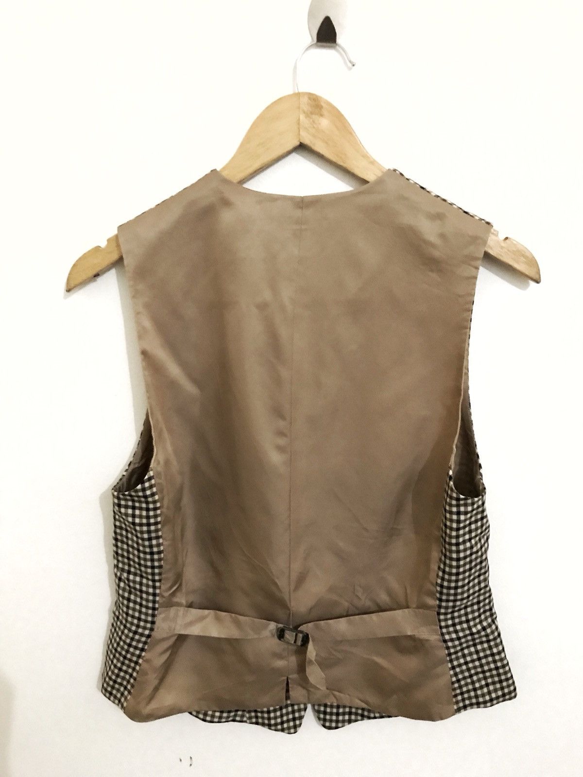 Aquascutum Vintage Aquascutum Checked Plaid Vest Size 38S - 3 Thumbnail