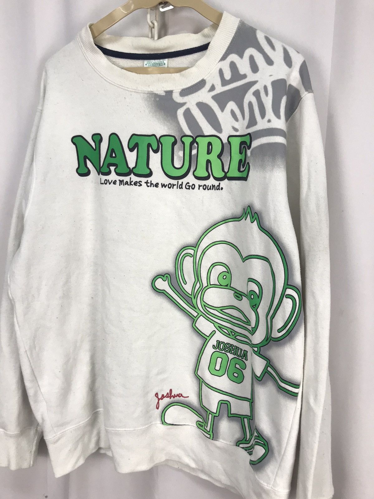 Japanese Brand Strange heaven distressed printed sweatshirt Size US M / EU 48-50 / 2 - 5 Thumbnail