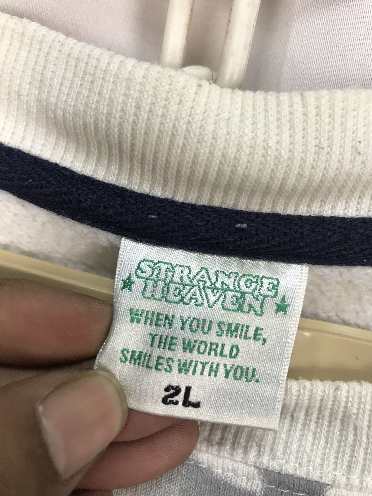 Japanese Brand Strange heaven distressed printed sweatshirt Size US M / EU 48-50 / 2 - 3 Thumbnail