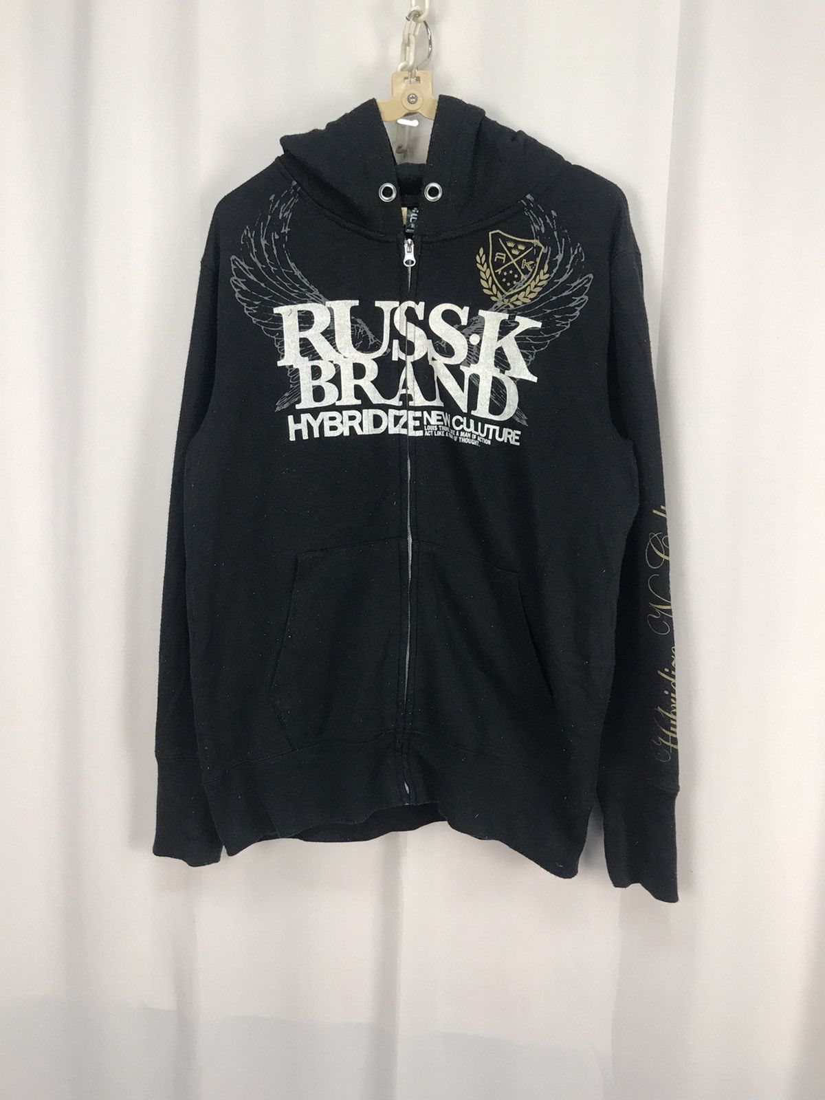 Japanese Brand Russ-k brand printed zipper hoodie Size US M / EU 48-50 / 2 - 8 Thumbnail