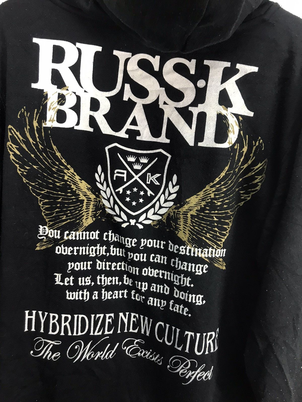 Japanese Brand Russ-k brand printed zipper hoodie Size US M / EU 48-50 / 2 - 7 Thumbnail