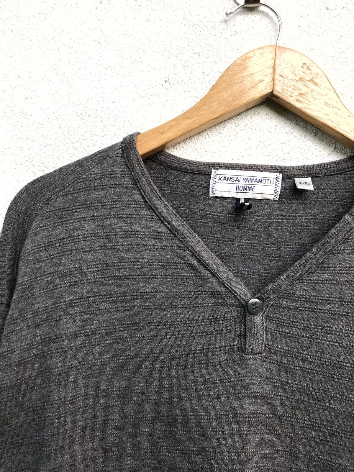 Kansai Yamamoto Plain Kansai Yamamoto Homme Ls Grey Shirts Armpit 22”x28” Size US L / EU 52-54 / 3 - 4 Thumbnail