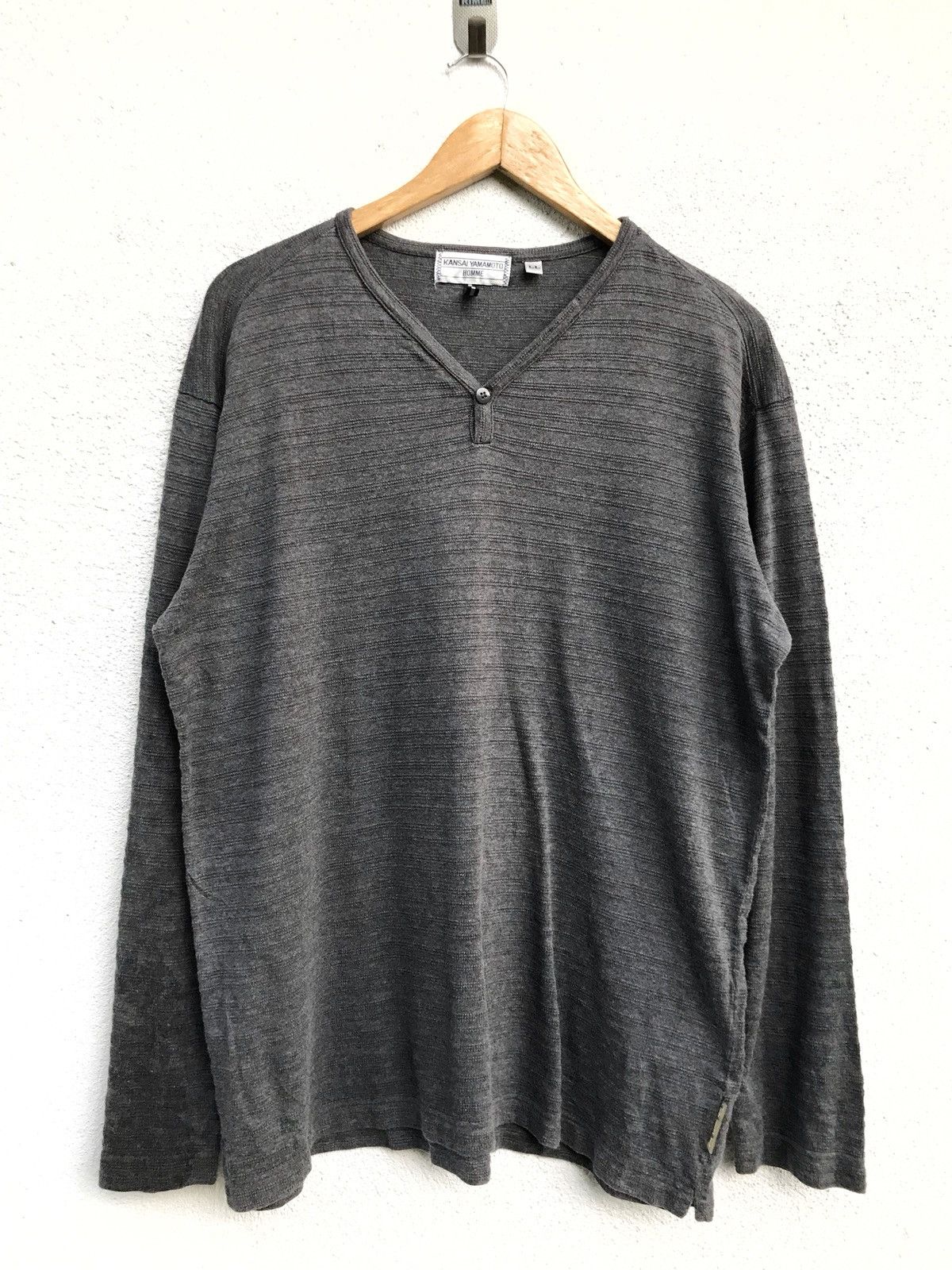 Kansai Yamamoto Plain Kansai Yamamoto Homme Ls Grey Shirts Armpit 22”x28” Size US L / EU 52-54 / 3 - 1 Thumbnail