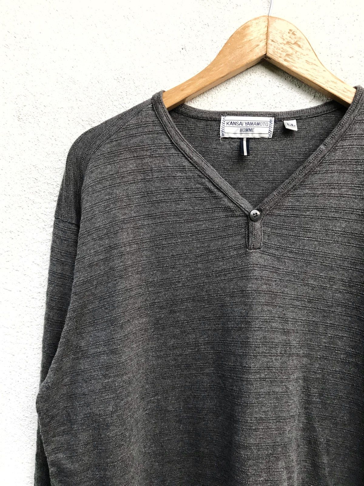 Kansai Yamamoto Plain Kansai Yamamoto Homme Ls Grey Shirts Armpit 22”x28” Size US L / EU 52-54 / 3 - 2 Thumbnail