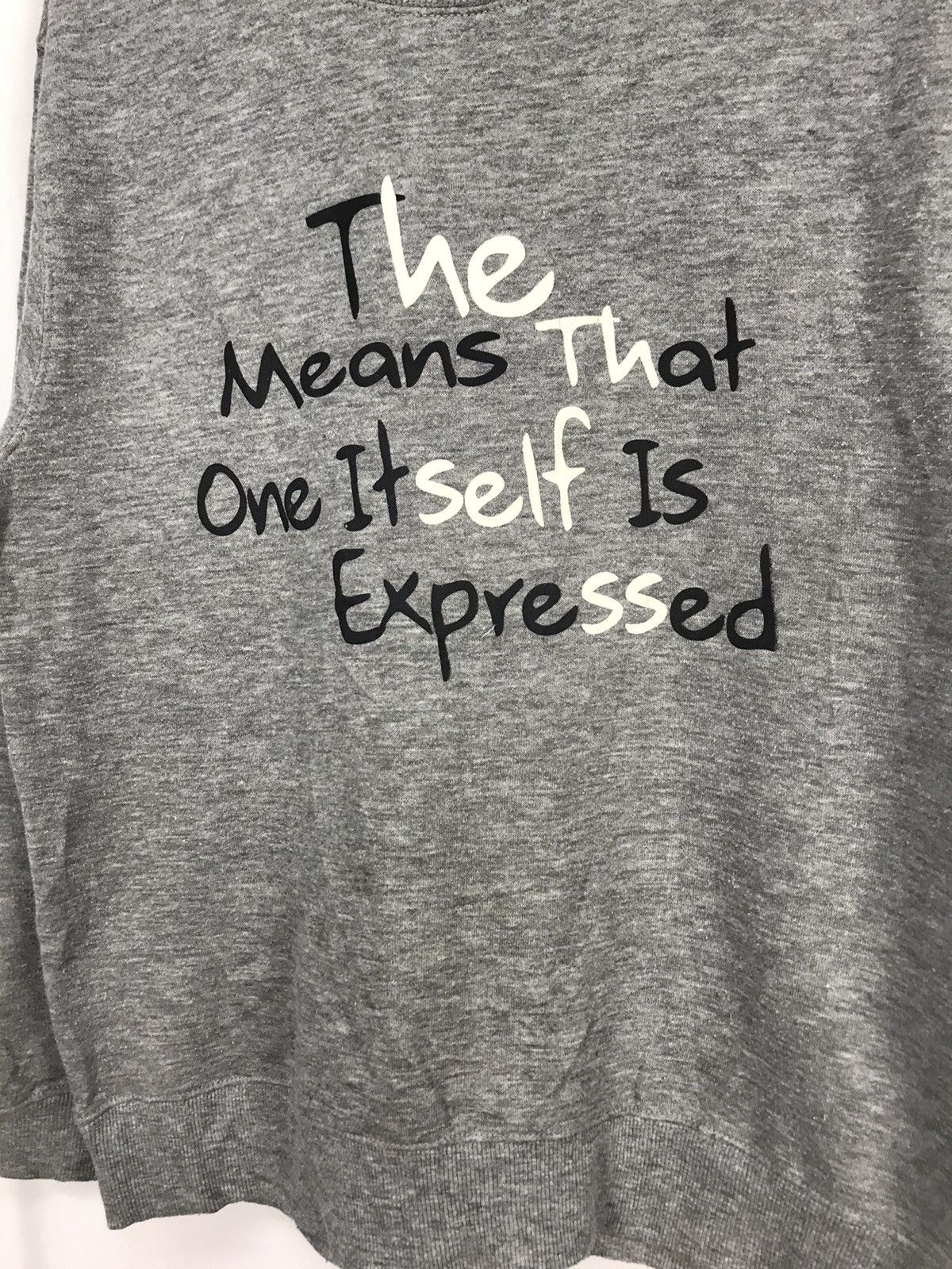 Japanese Brand Printed sweatshirt distressed by capalanca Size US S / EU 44-46 / 1 - 5 Thumbnail