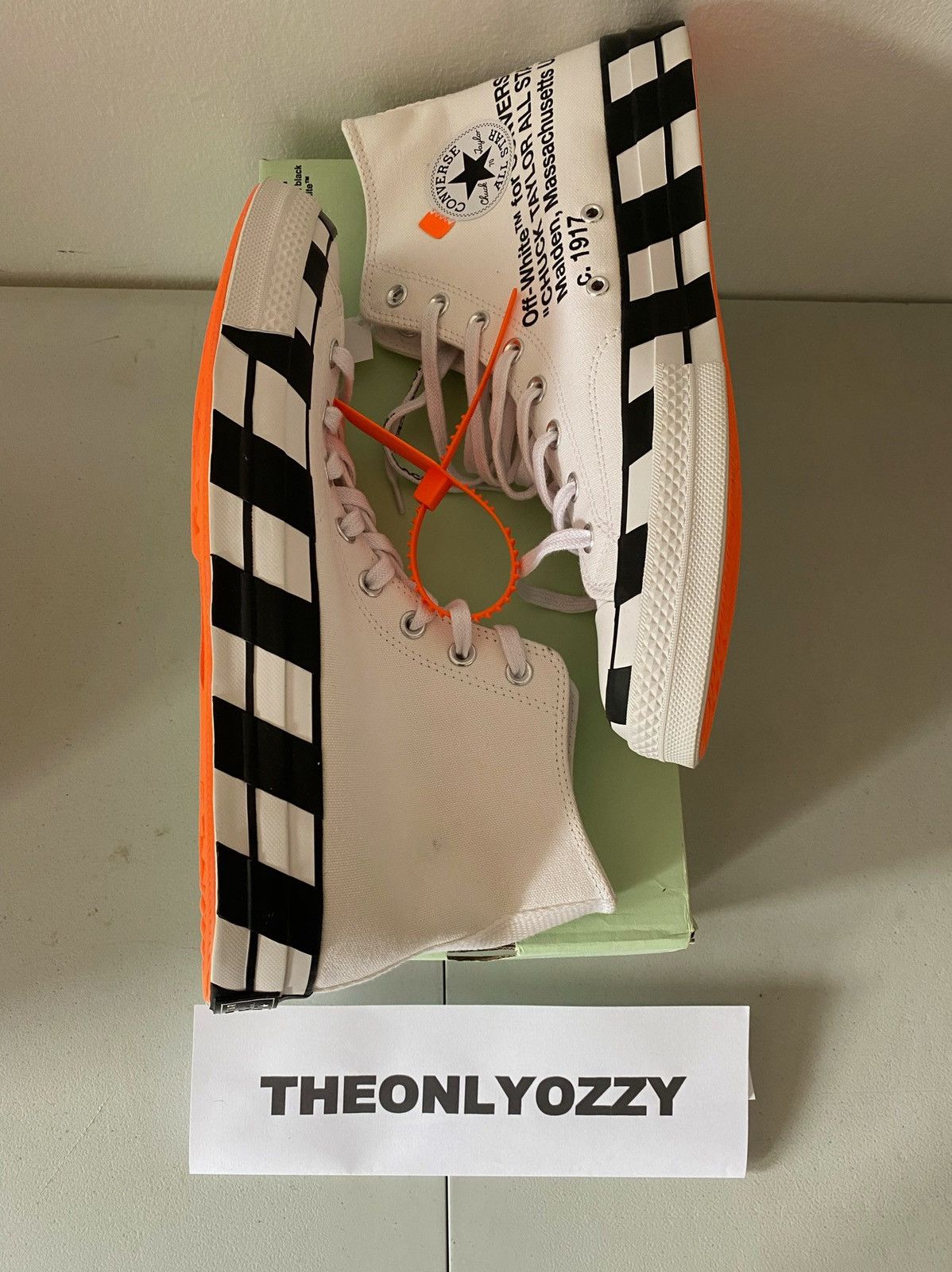 Converse × Off-White OFF-WHITE x Chuck Taylor 70 White 2018 Converse sz 12 Size US 12 / EU 45 - 5 Thumbnail
