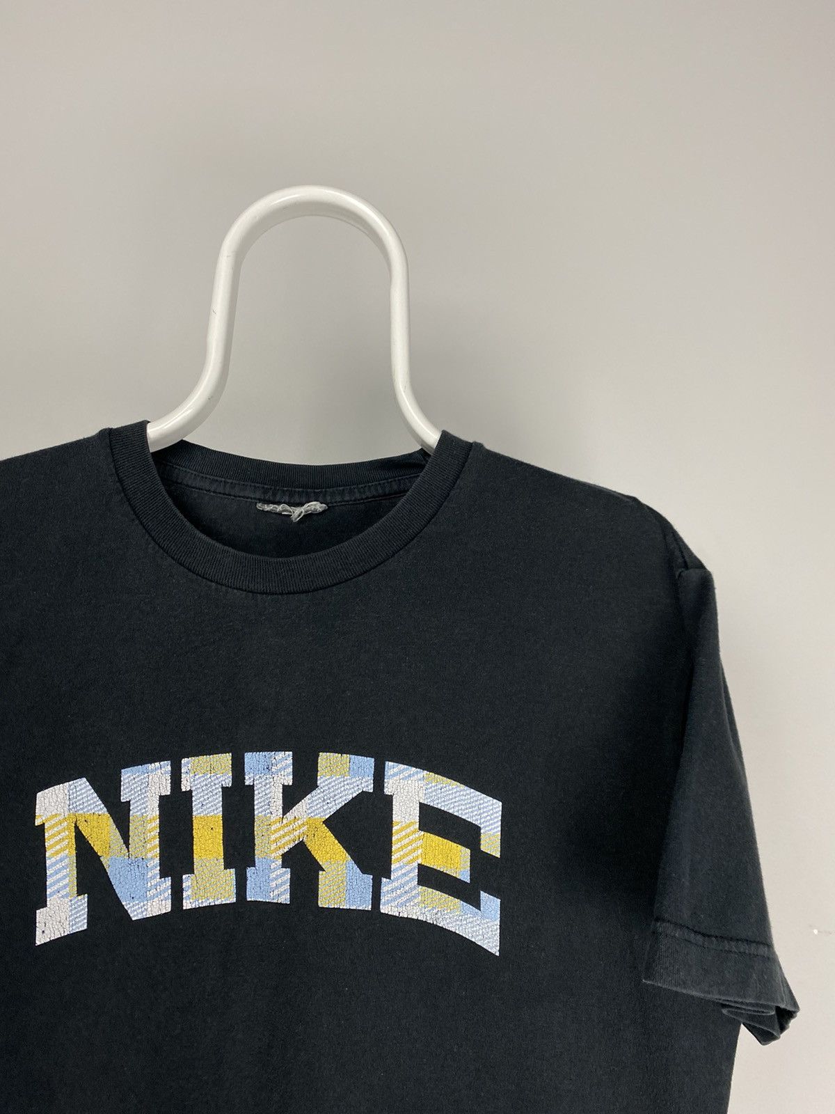 Nike × Vintage Nike vintage spell out T-shirt big logo black tee Size US L / EU 52-54 / 3 - 2 Thumbnail