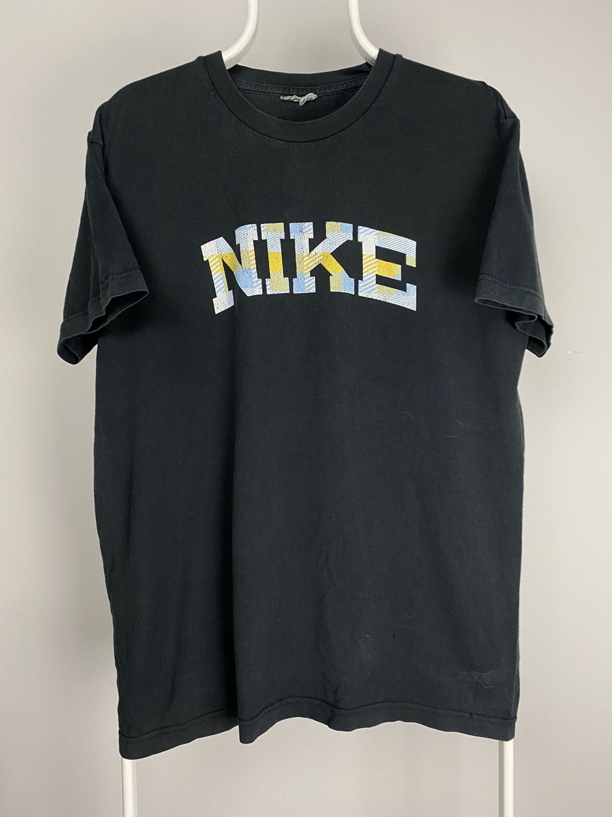 Nike × Vintage Nike vintage spell out T-shirt big logo black tee Size US L / EU 52-54 / 3 - 1 Thumbnail