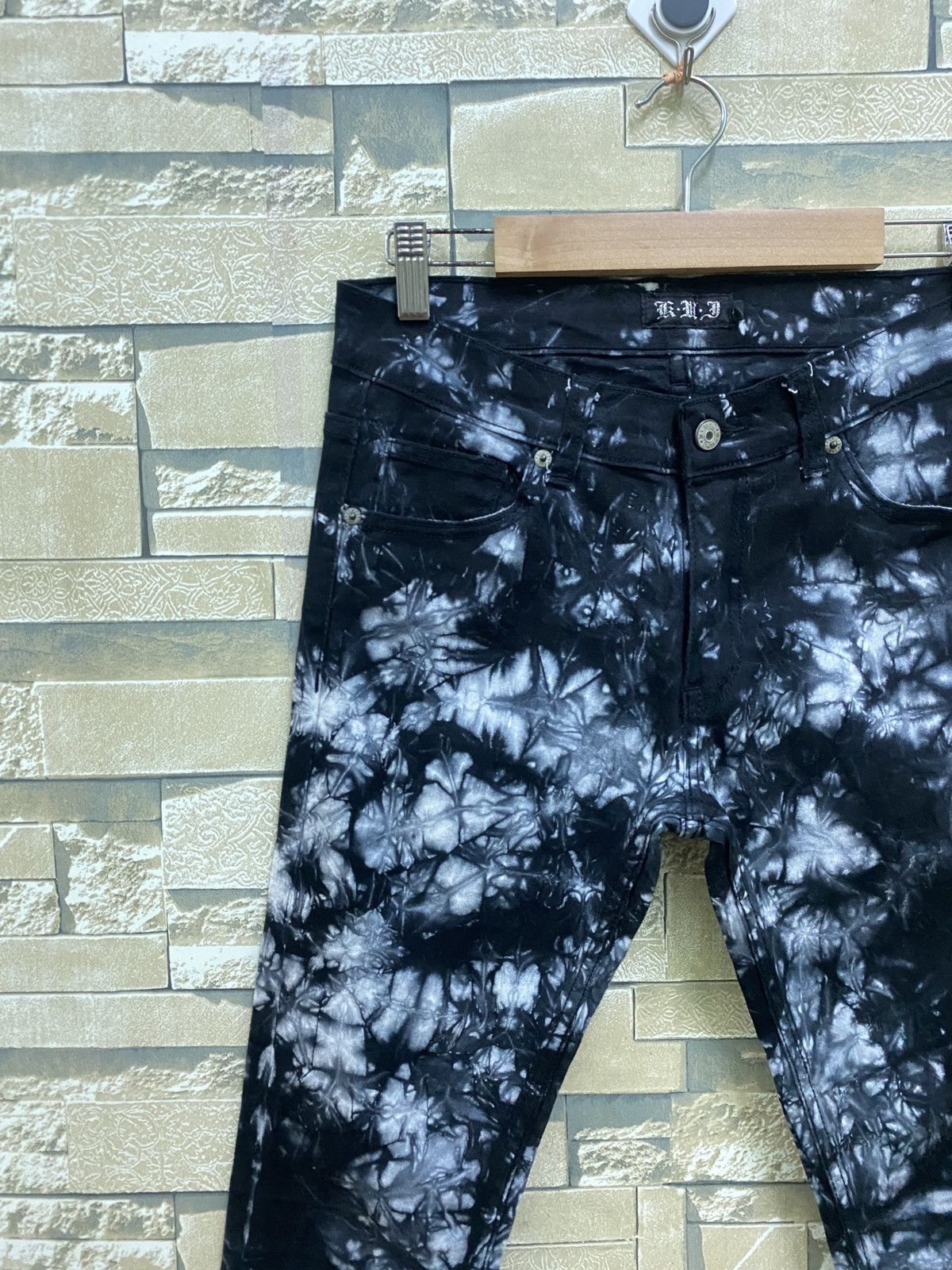 Designer × Japanese Brand Rare K.U.I Smoked Elastic Skinny Denim pants Size US 28 / EU 44 - 4 Thumbnail