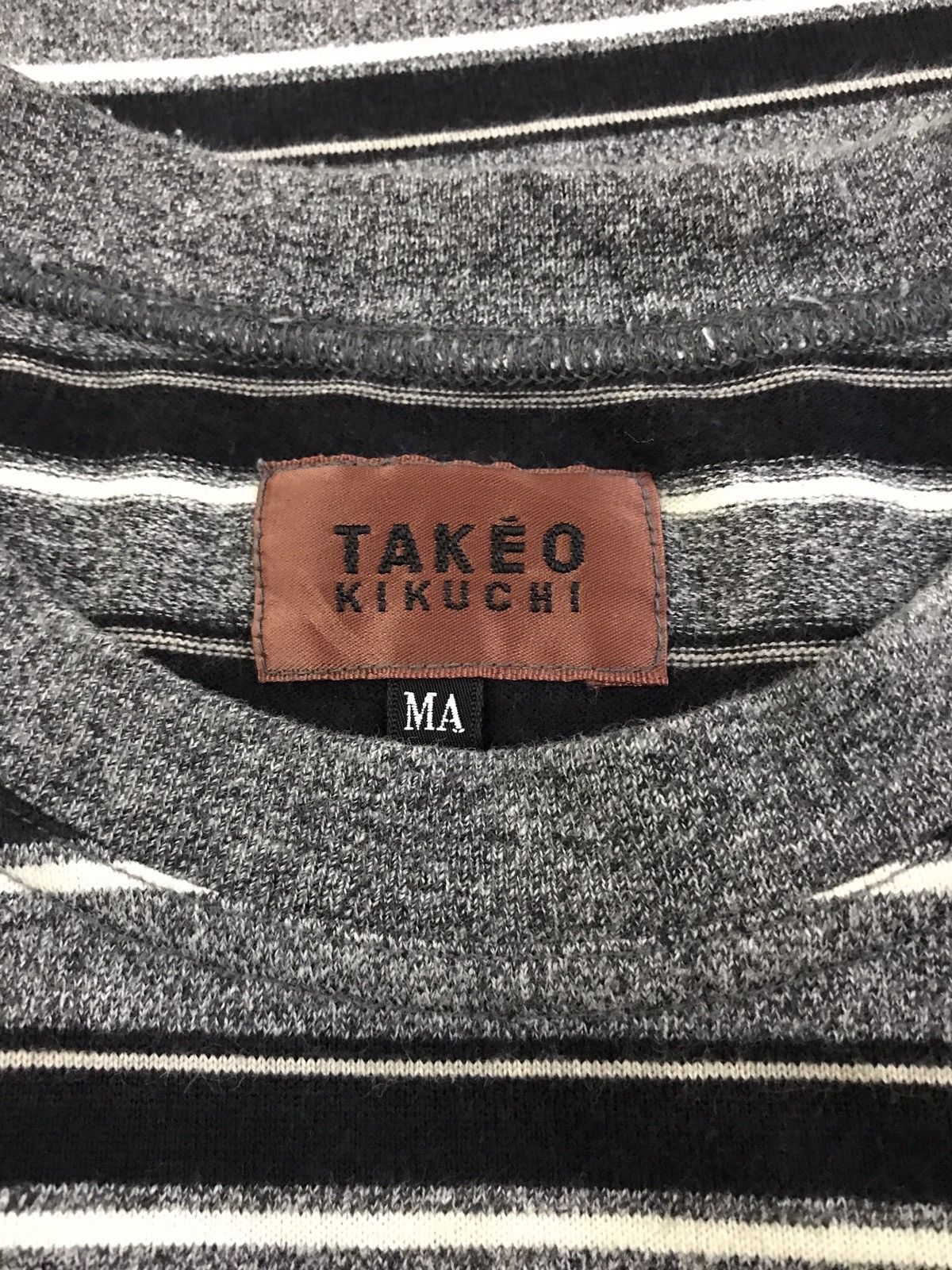 Takeo Kikuchi Takeo Kikuchi Stripes Grunge Pocket Tee Kurt Cobain Style Size US M / EU 48-50 / 2 - 6 Thumbnail