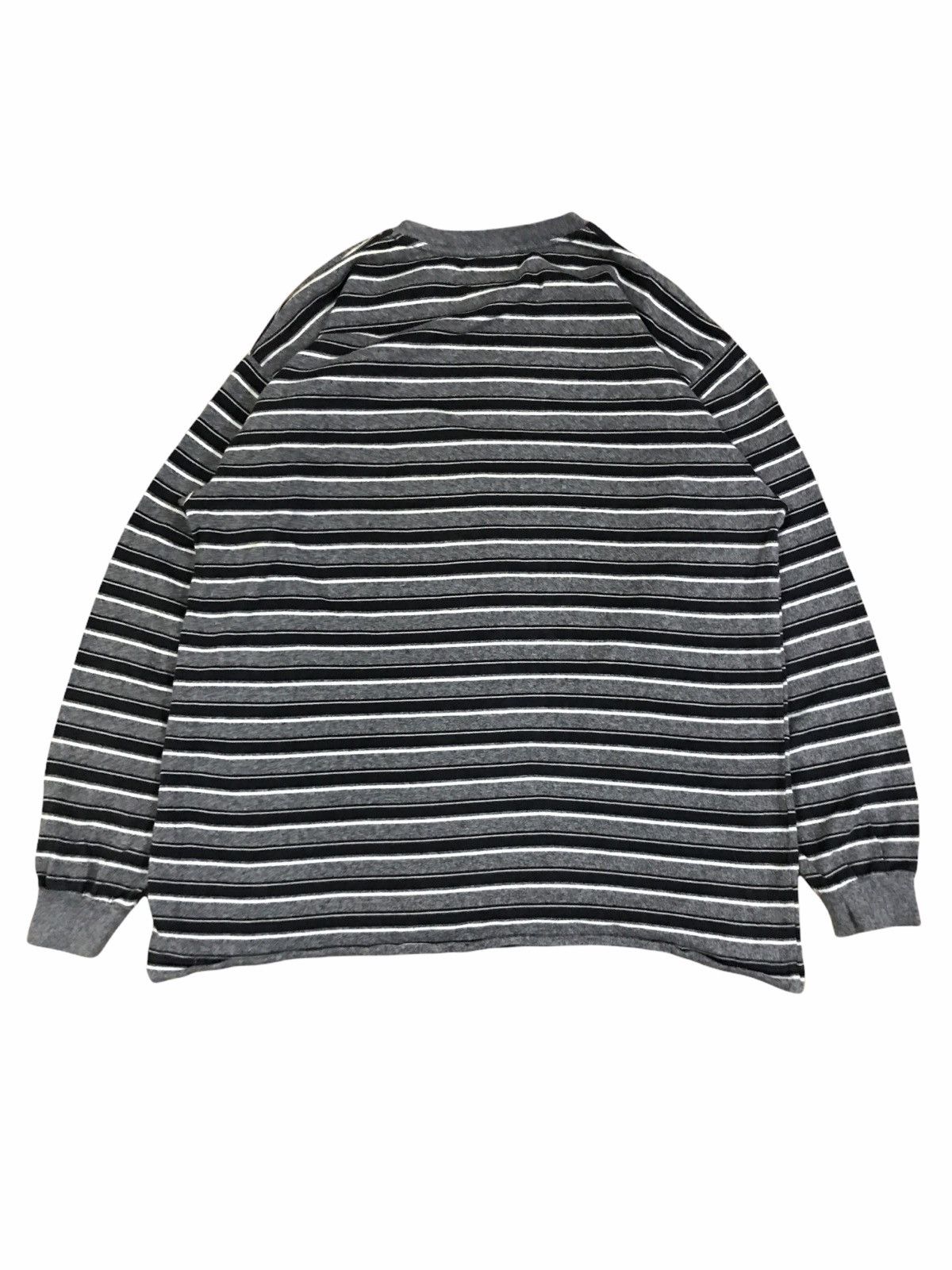Takeo Kikuchi Takeo Kikuchi Stripes Grunge Pocket Tee Kurt Cobain Style Size US M / EU 48-50 / 2 - 2 Thumbnail