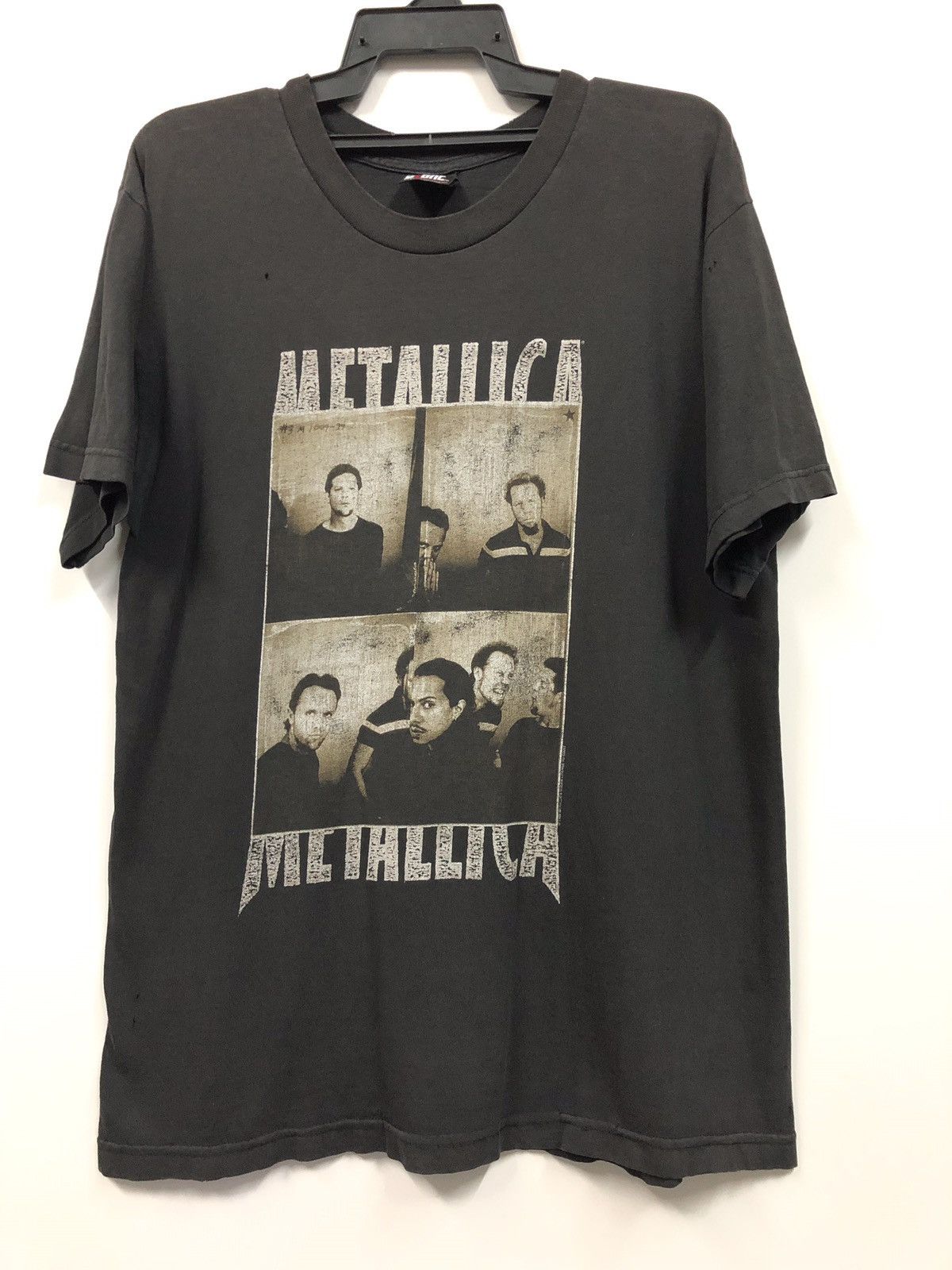Band Tees × Metallica × Vintage Thrashed Vintage 90s Metallica Promo Distressed Tee Size US L / EU 52-54 / 3 - 1 Thumbnail